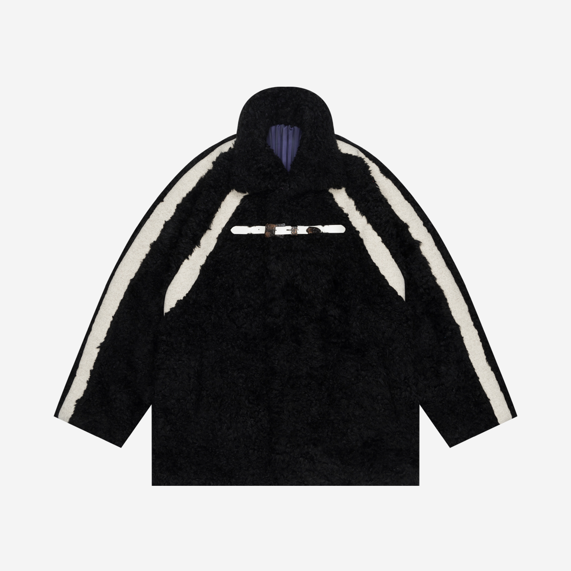 KODDCT01M11BK [예약 배송] Kyo Shaggy Fauxed Fur Short Coat