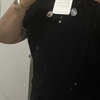 Moncler Logo Polo Shirt Black - 23SS 착용 스타일