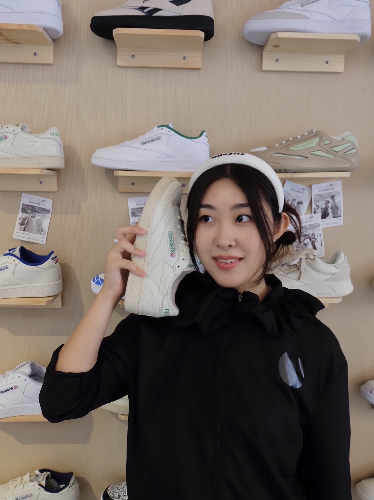 Reebok Club C 85 Vintage Chalk Green 착용 스타일 - 2