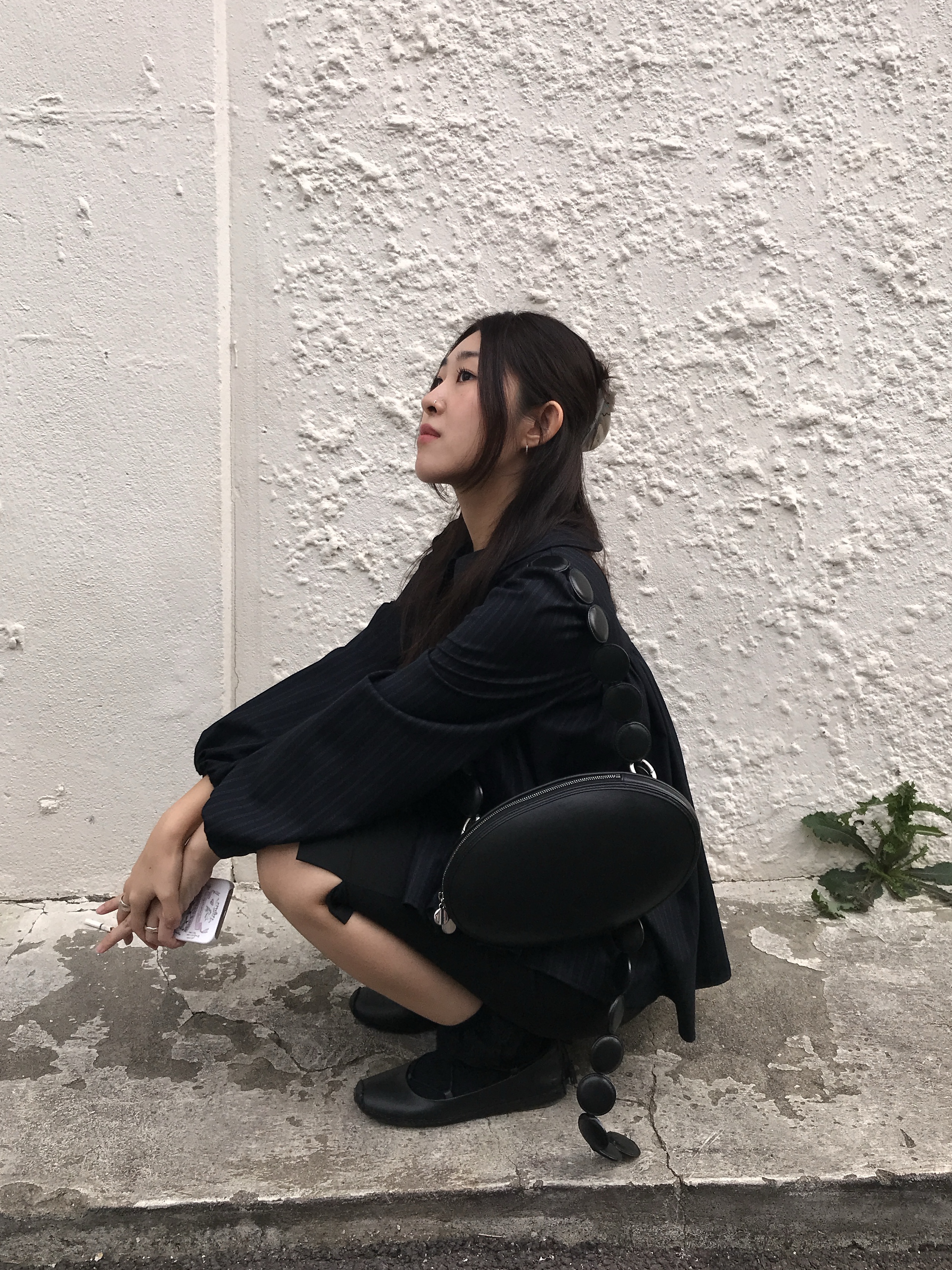 (W) Cueren Valencia 14 Ballerina Black 착용 스타일 - 1