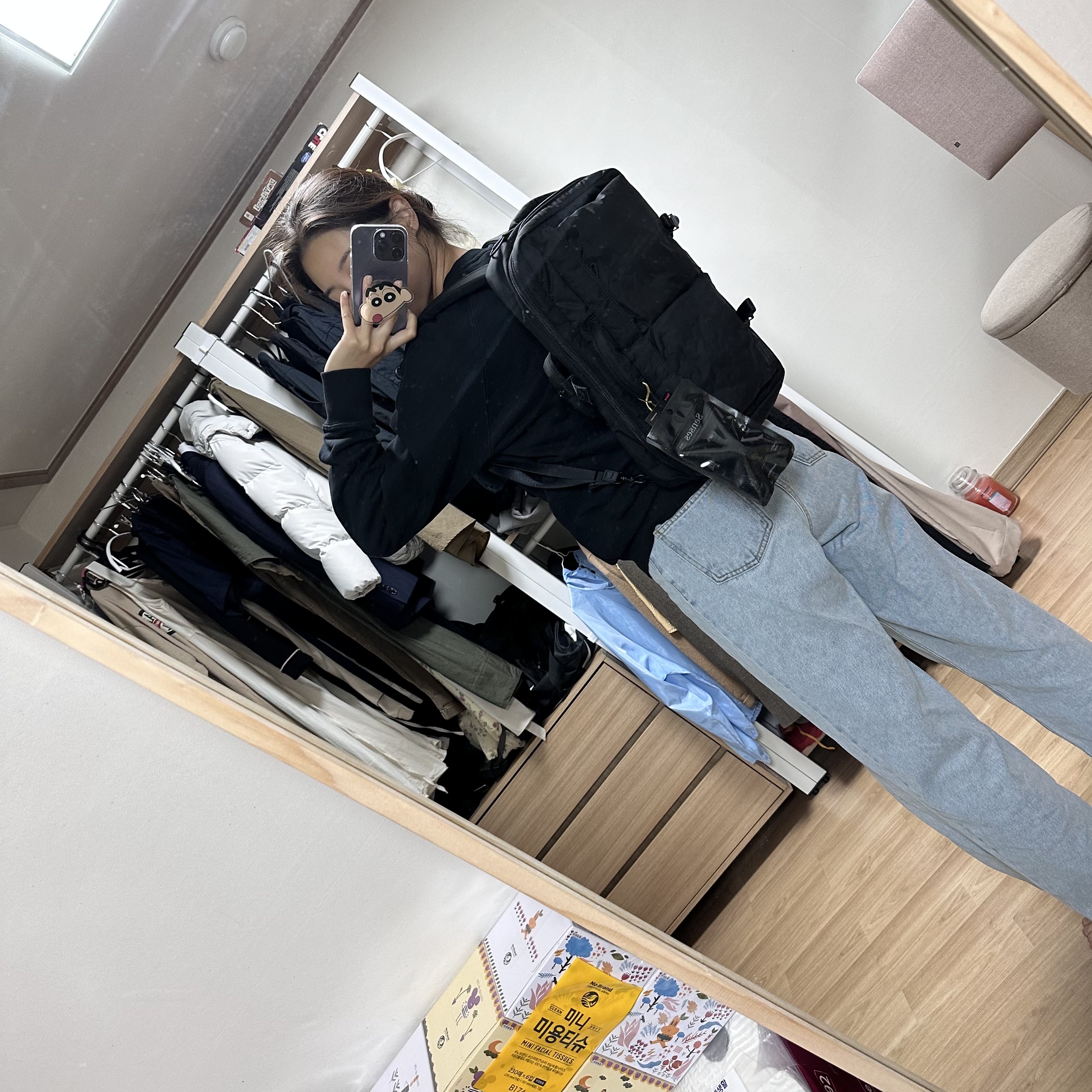 Porter Senses 2Way Pack Black 착용 스타일 - 3