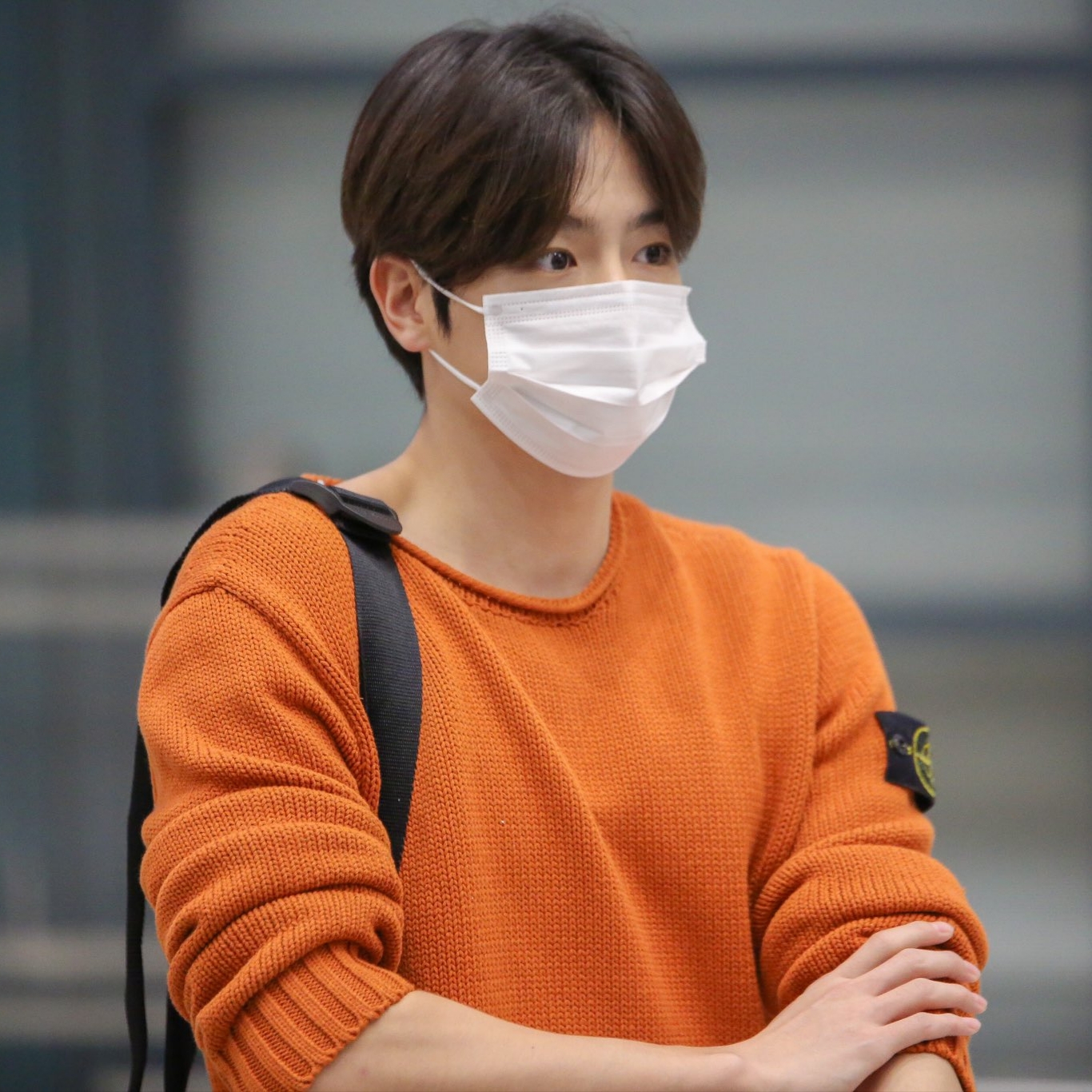 Stone Island 532B9 Crewneck Knit Sienna Brown - 23SS 착용 스타일