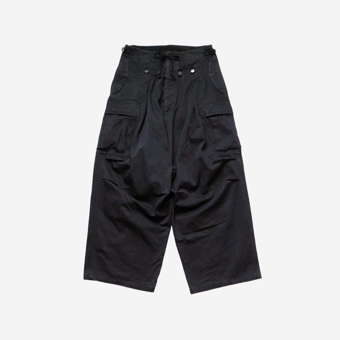 Kapital Heavy Drill Jumbo Cargo Pants Black 상세 이미지 1