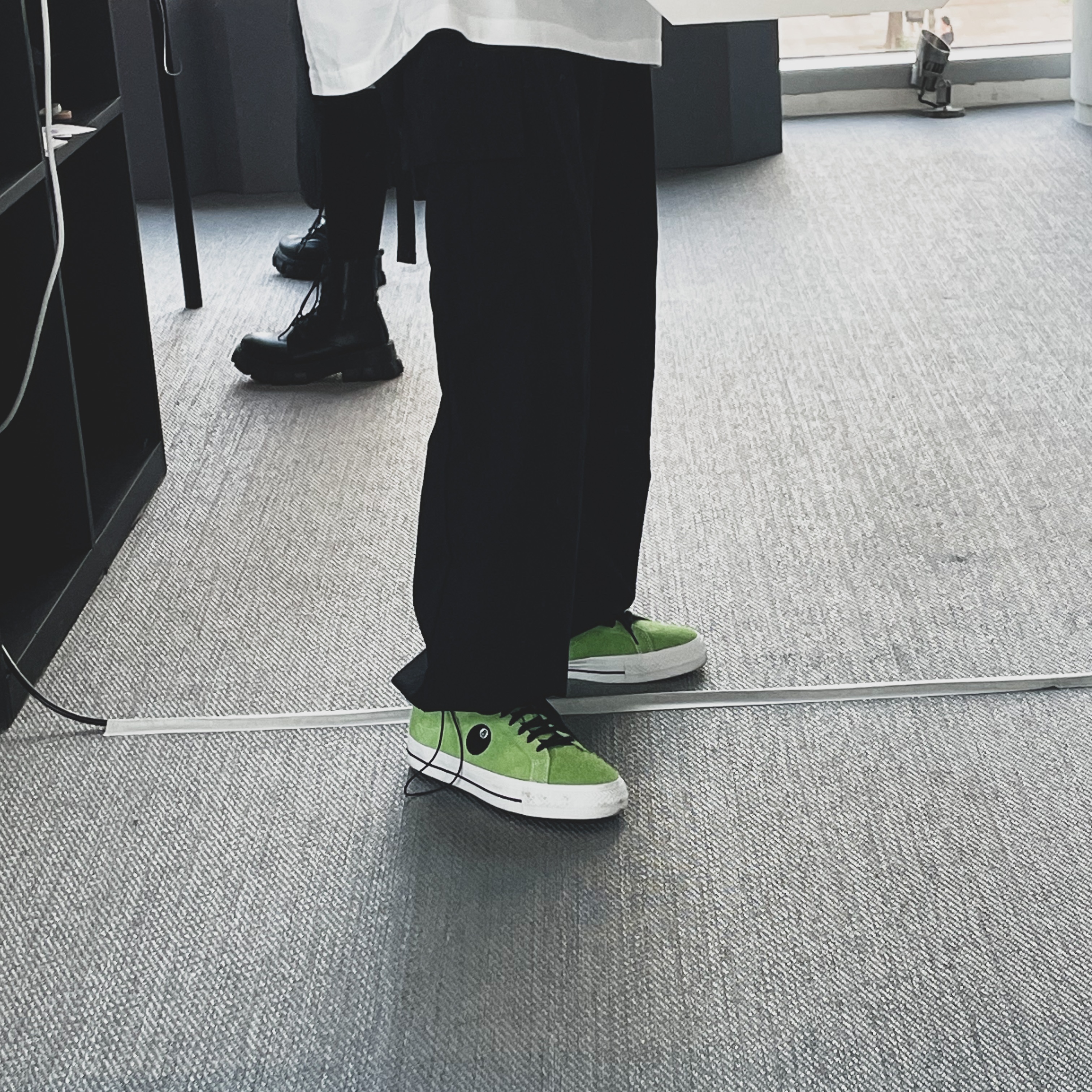 Converse x Stussy One Star Pro Ox 8 Ball Green 착용 스타일
