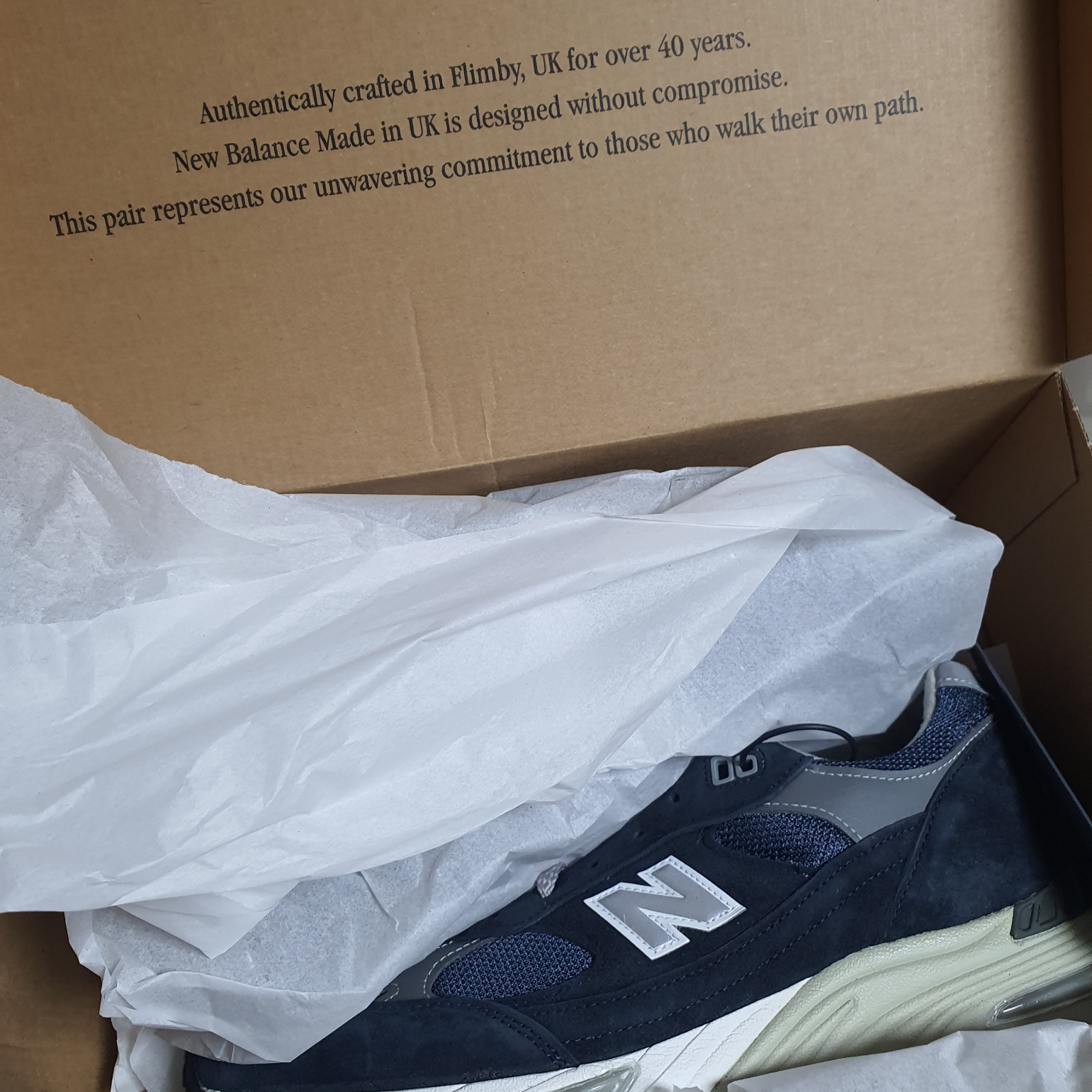 New Balance 991 Made in UK Navy 착용 스타일
