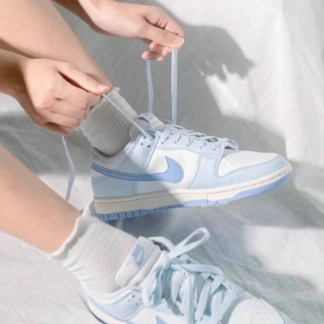 (W) Nike Dunk Low Next Nature Blue Tint 착용 스타일