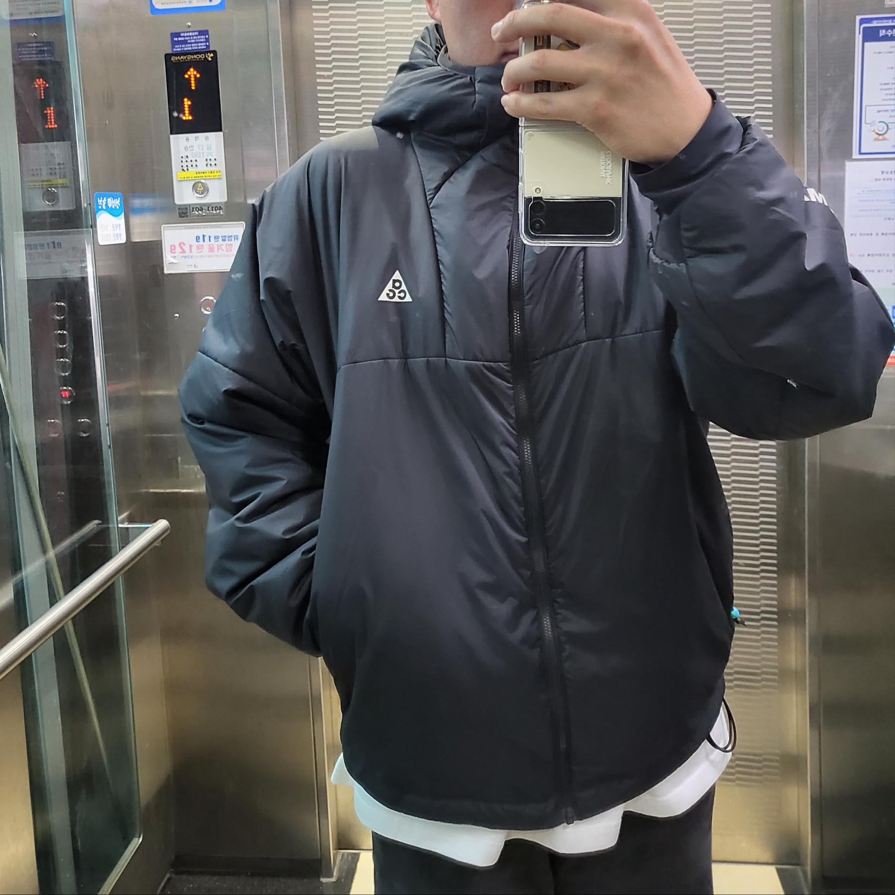 Nike ACG Therma-Fit ADV Rope De Dope Jacket Black - Asia 착용 스타일
