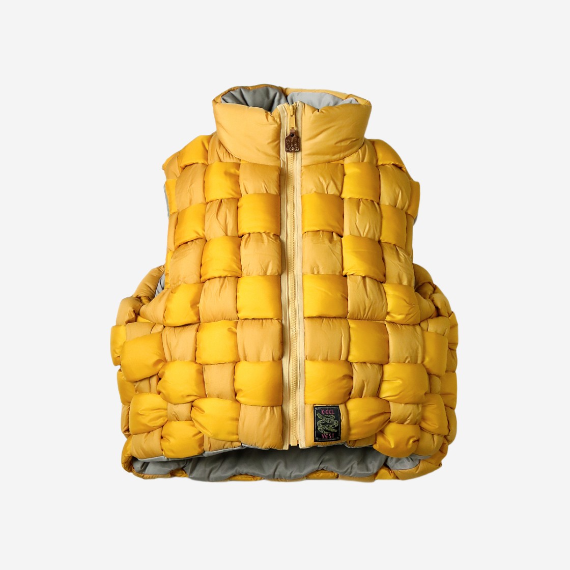 Kapital Nylon Keel Weaving Vest Yellow 상세 이미지 1