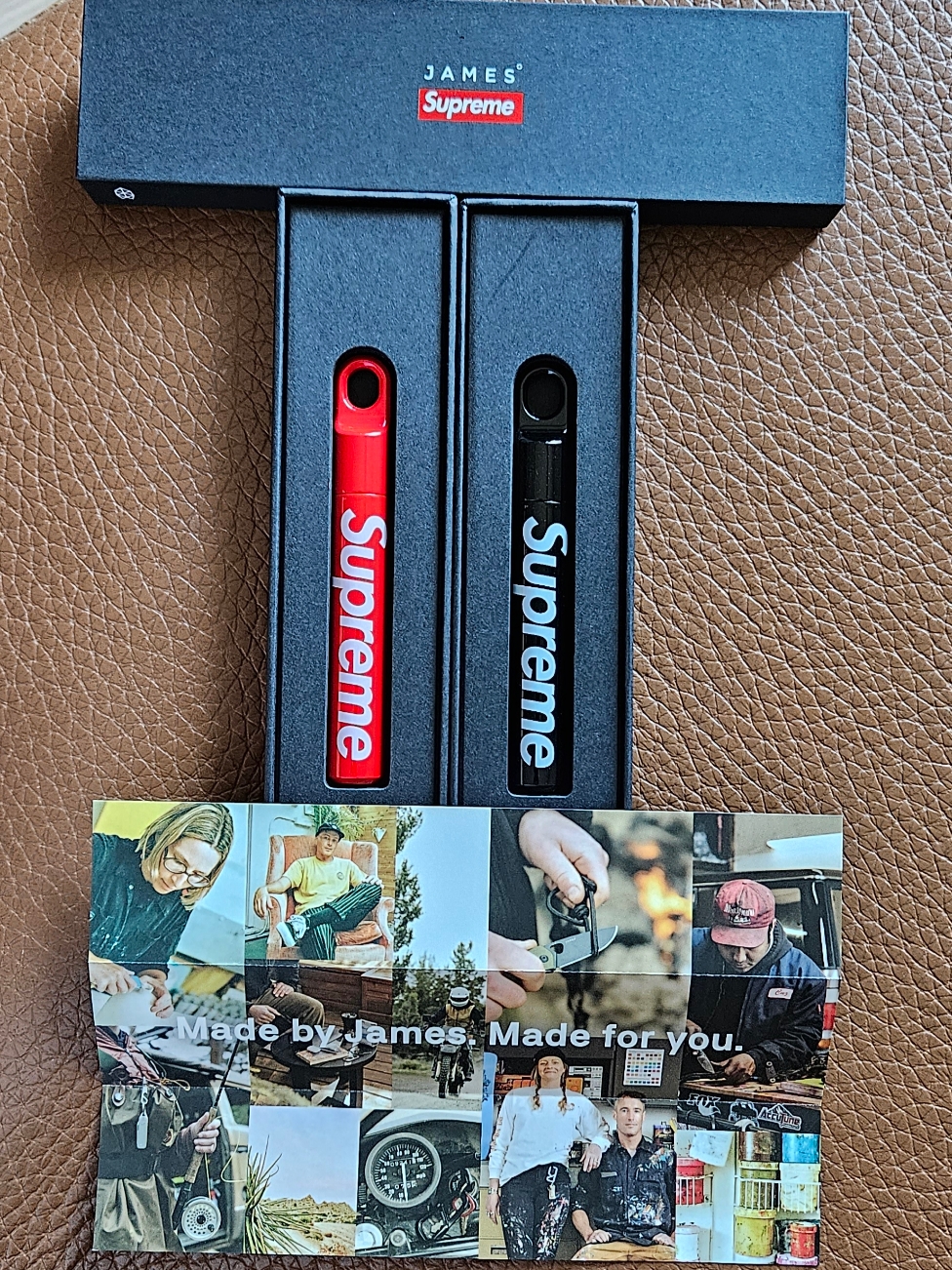 Supreme x James Brand Cache Black - 23FW 착용 스타일