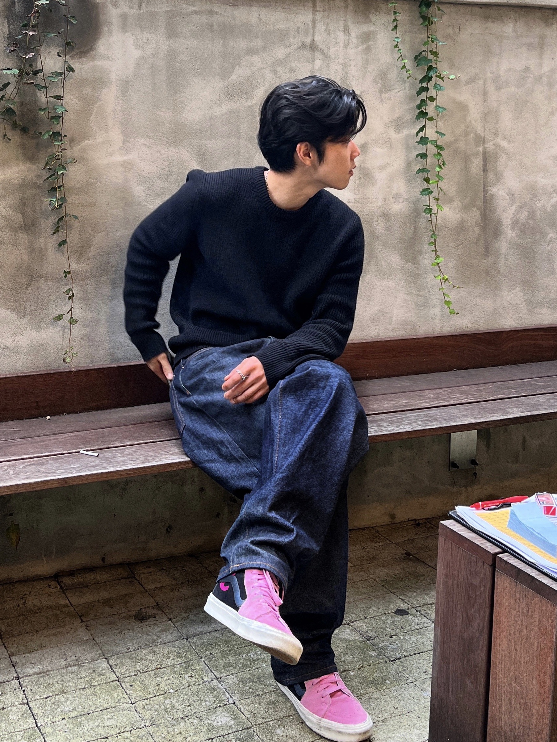 Supreme Rigid Baggy Selvedge Jean Rigid Indigo - 23FW 착용 스타일 - 1
