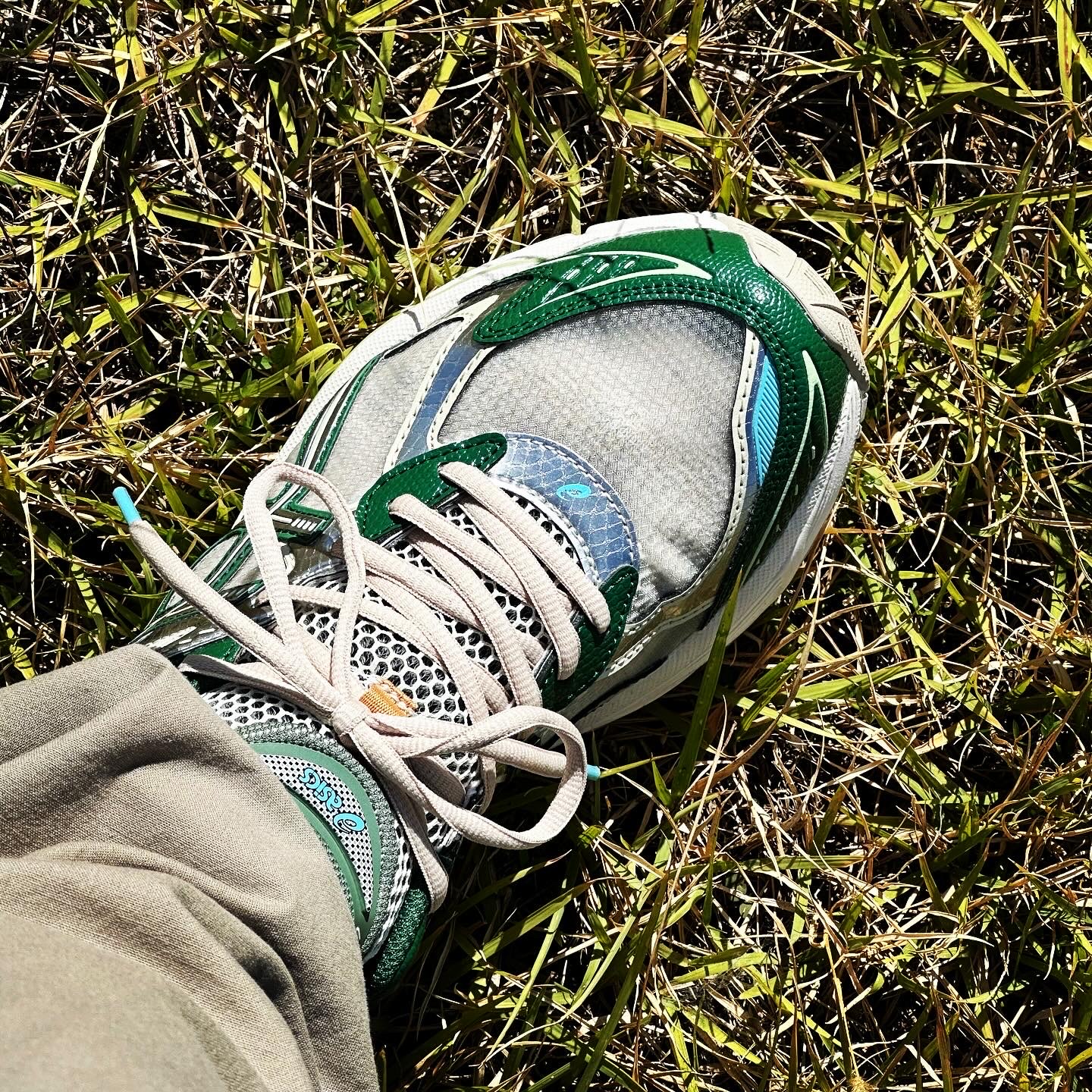 Asics x Above The Clouds GT-2160 Cream Shamrock Green 착용 스타일 - 2