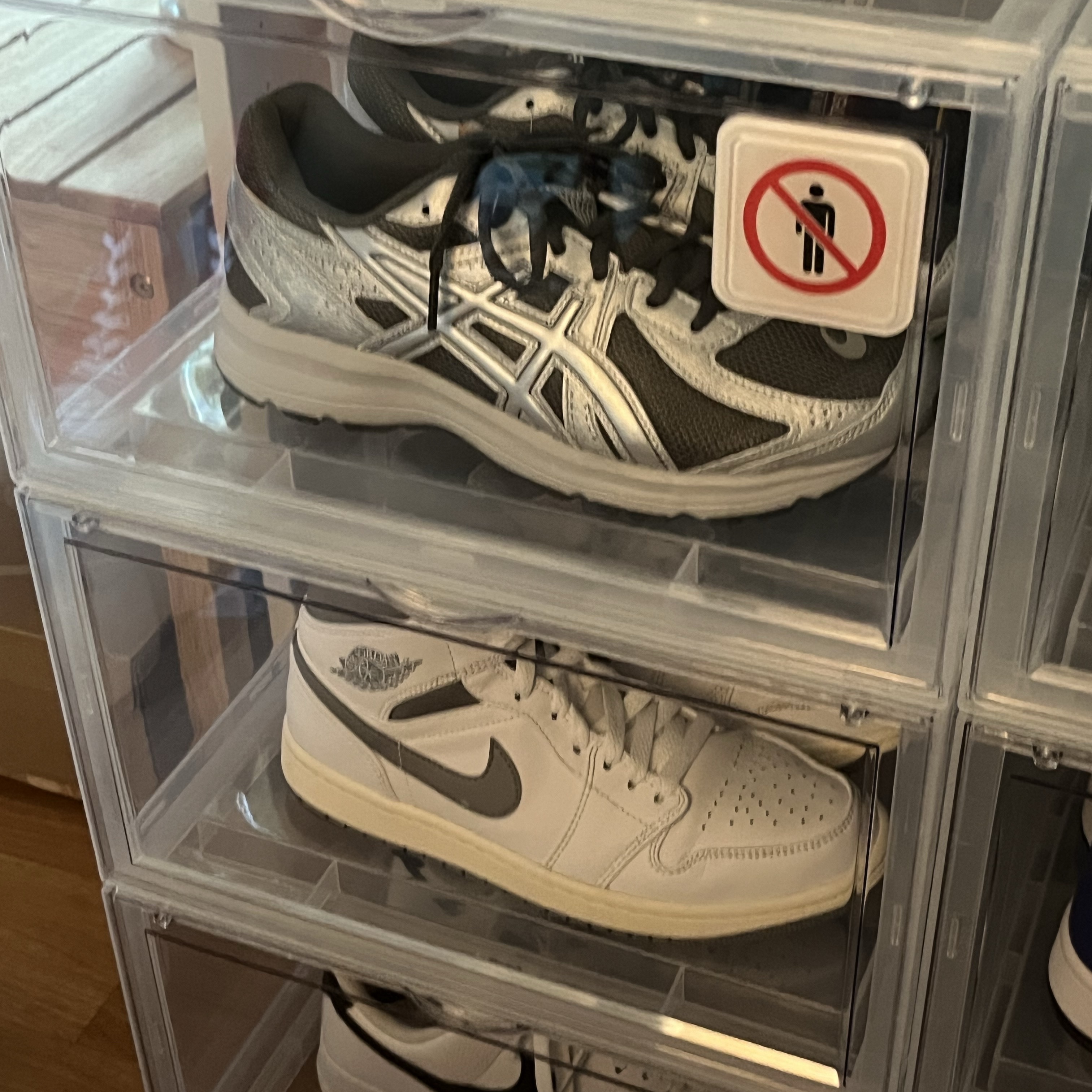 Asics Jog 100 S SMU Sheet Rock Pure Silver - 2E Wide 착용 스타일 - 2