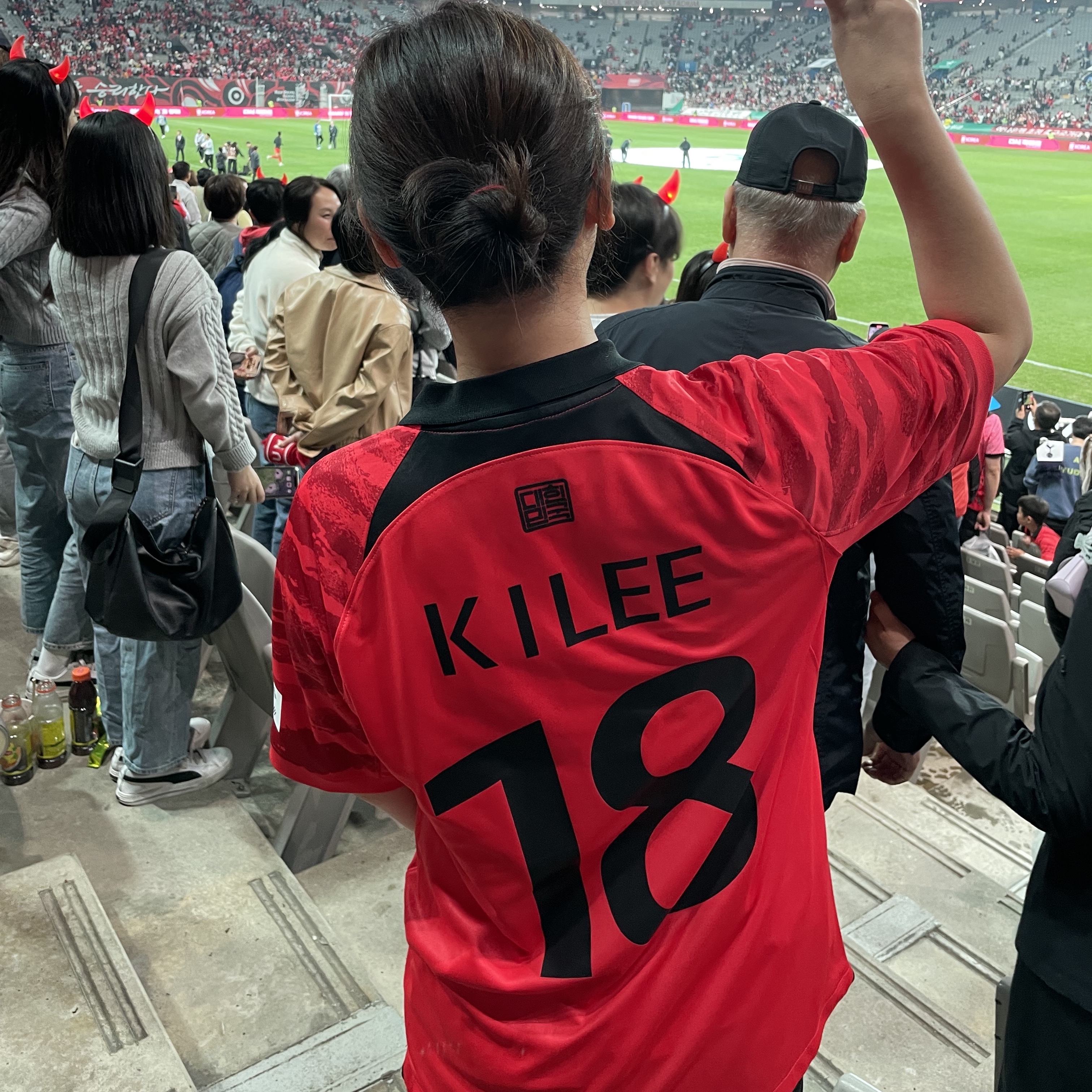 Nike Korea Dri-Fit Stadium Home SS Jersey Global Red - Asia (Non Marking Ver.) 착용 스타일 - 4