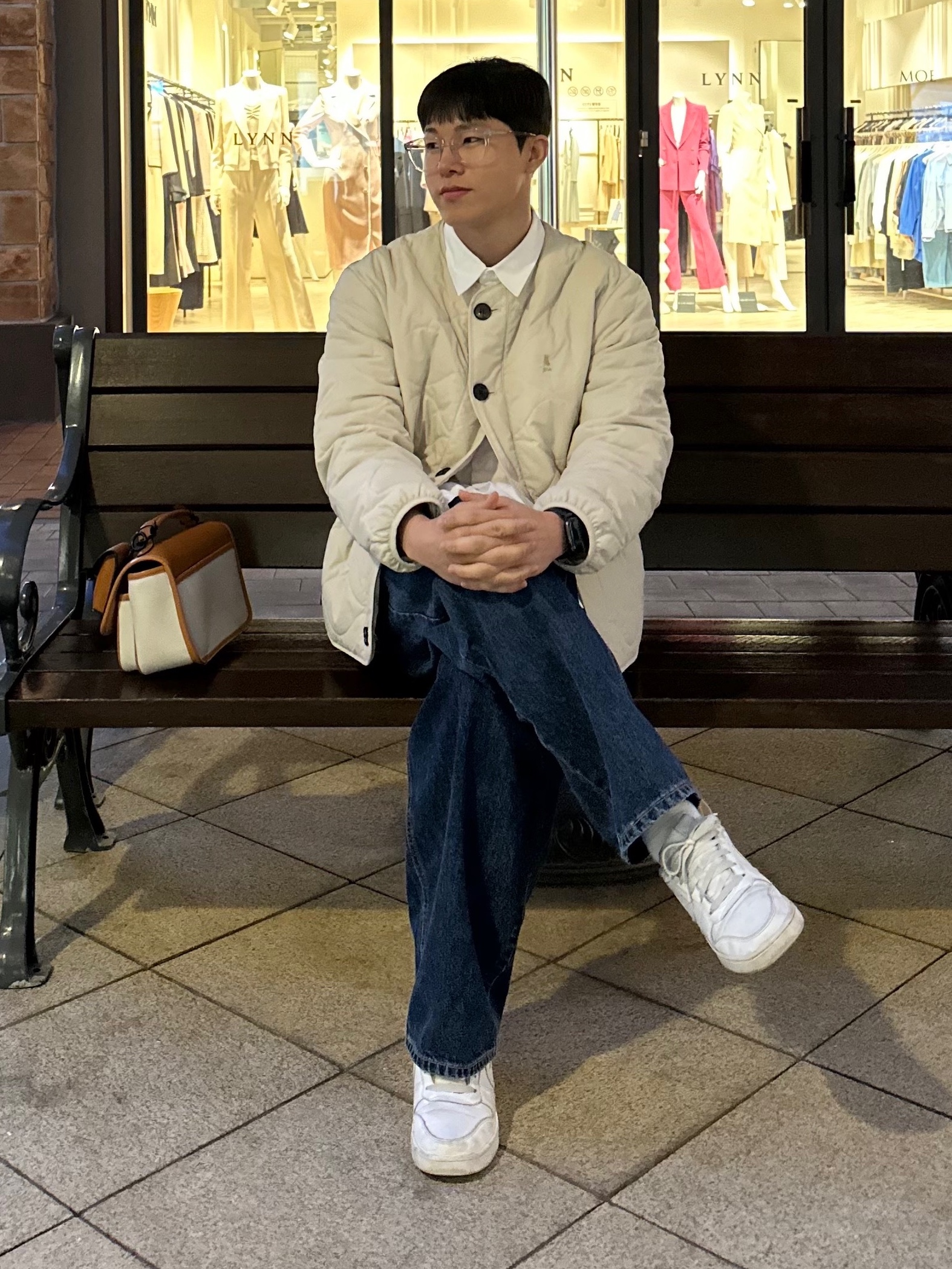 Nike Air Force 1 '07 Low White 착용 스타일 - 1