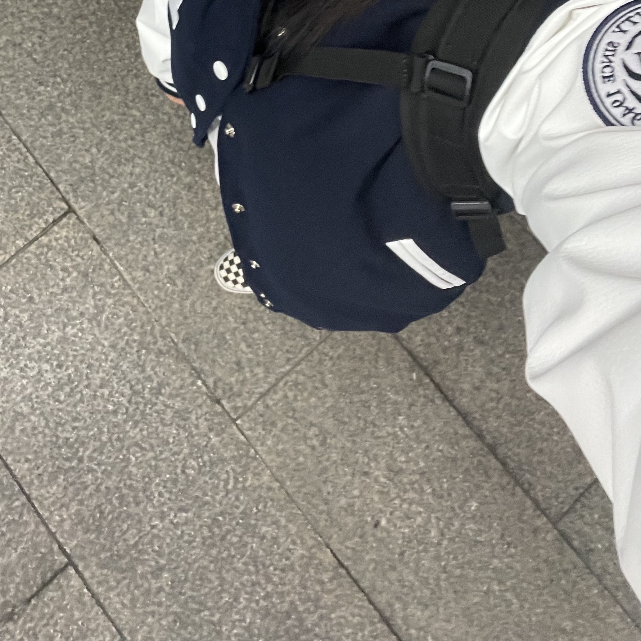 Vans Slip-On Checkerboard 착용 스타일
