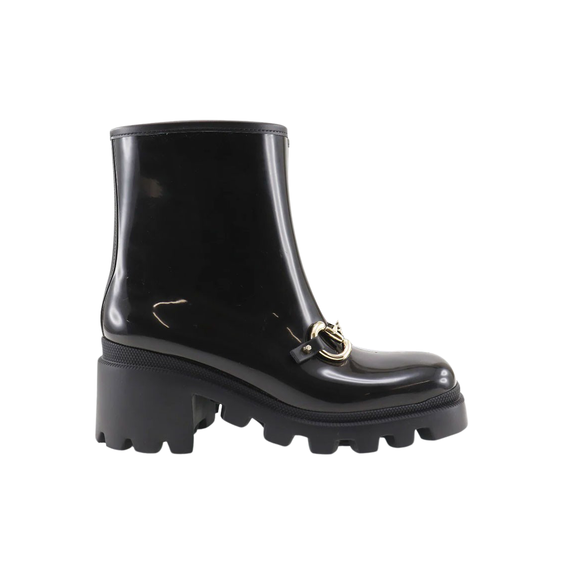 670407-JCCP0-1000 (W) Gucci Horsebit Ankle Boot Black