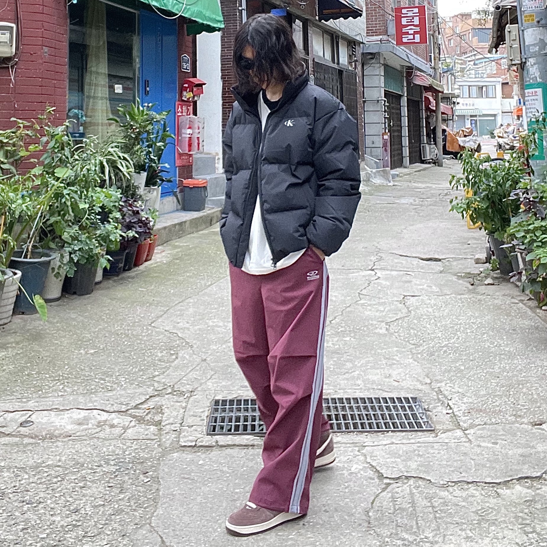 Nike Air Force 1 Mid '07 QS Chocolate 착용 스타일 - 4