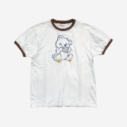 Kapital 20-T Ringer T-Shirt Peckish Patch White