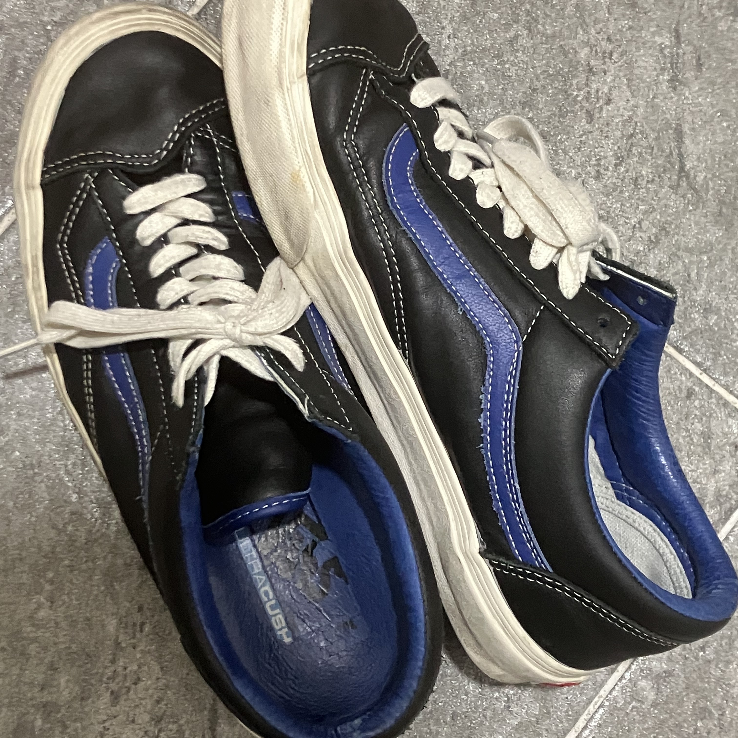 Vans Vault Style 36 VLT LX Princess Blue Black 착용 스타일 - 2