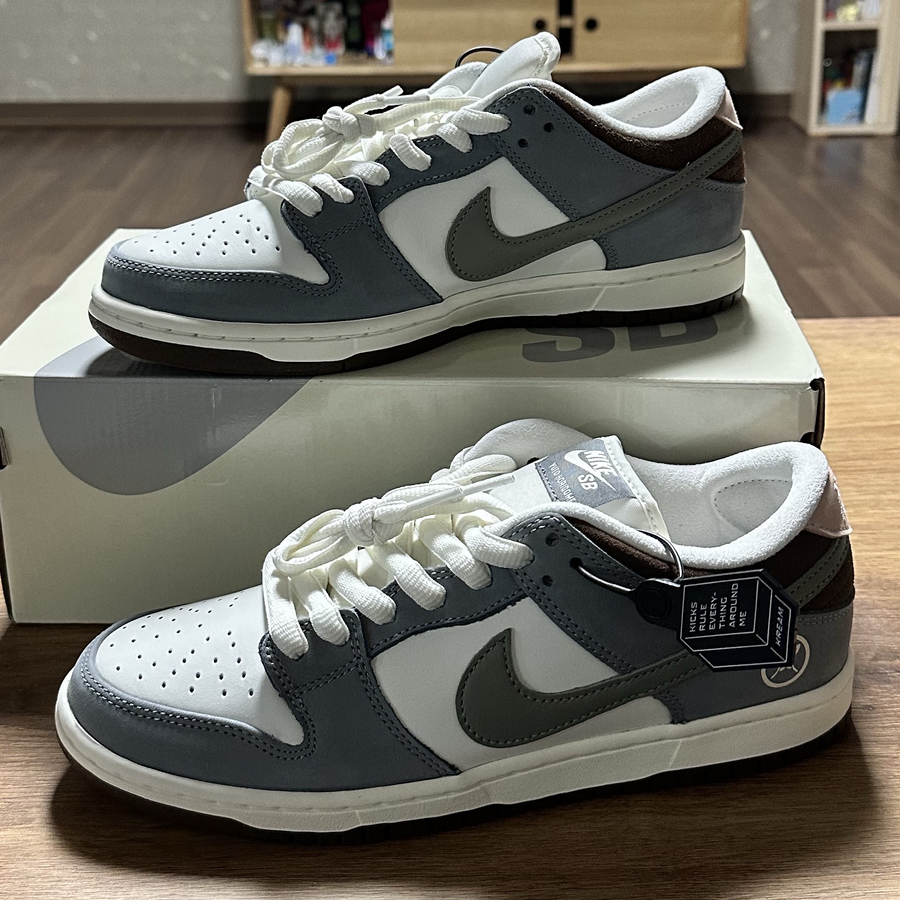 Nike x Yuto Horigome SB Dunk Low Wolf Grey 착용 스타일 - 1