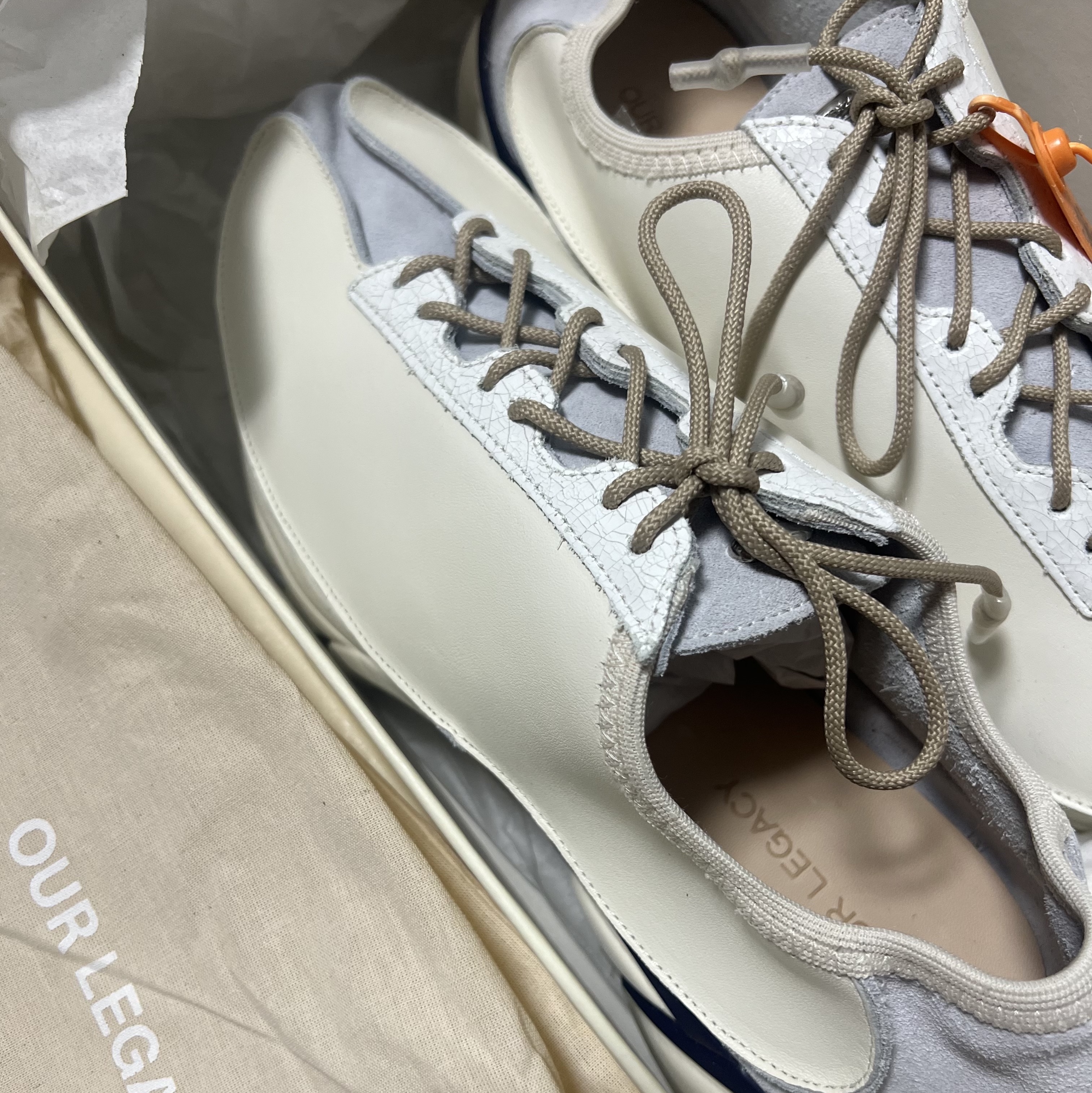 Our Legacy Klove Leather Off White 착용 스타일