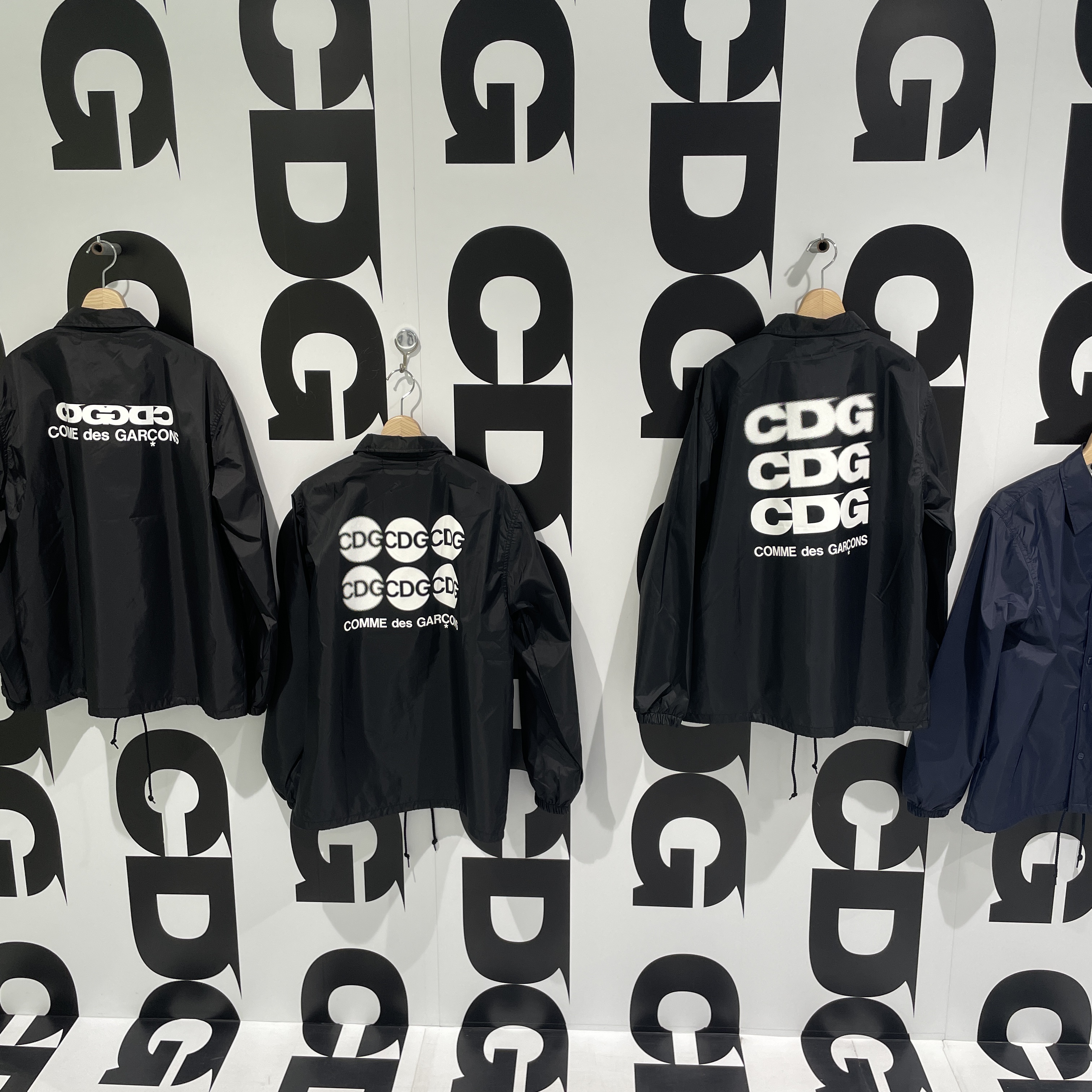 CDG Logo Coach Jacket Black, CDG Coach Jacket5 Black 착용 스타일