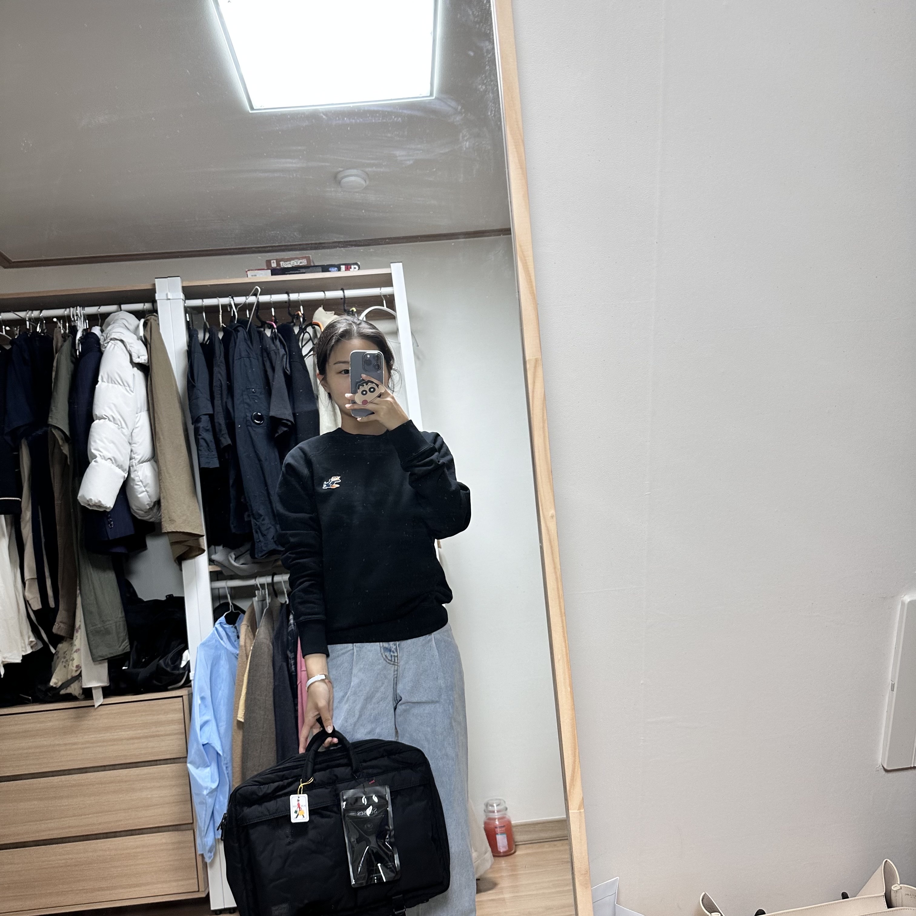 Porter Senses 2Way Pack Black 착용 스타일 - 1