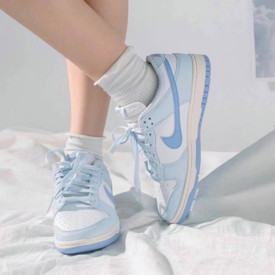 (W) Nike Dunk Low Next Nature Blue Tint 착용 스타일