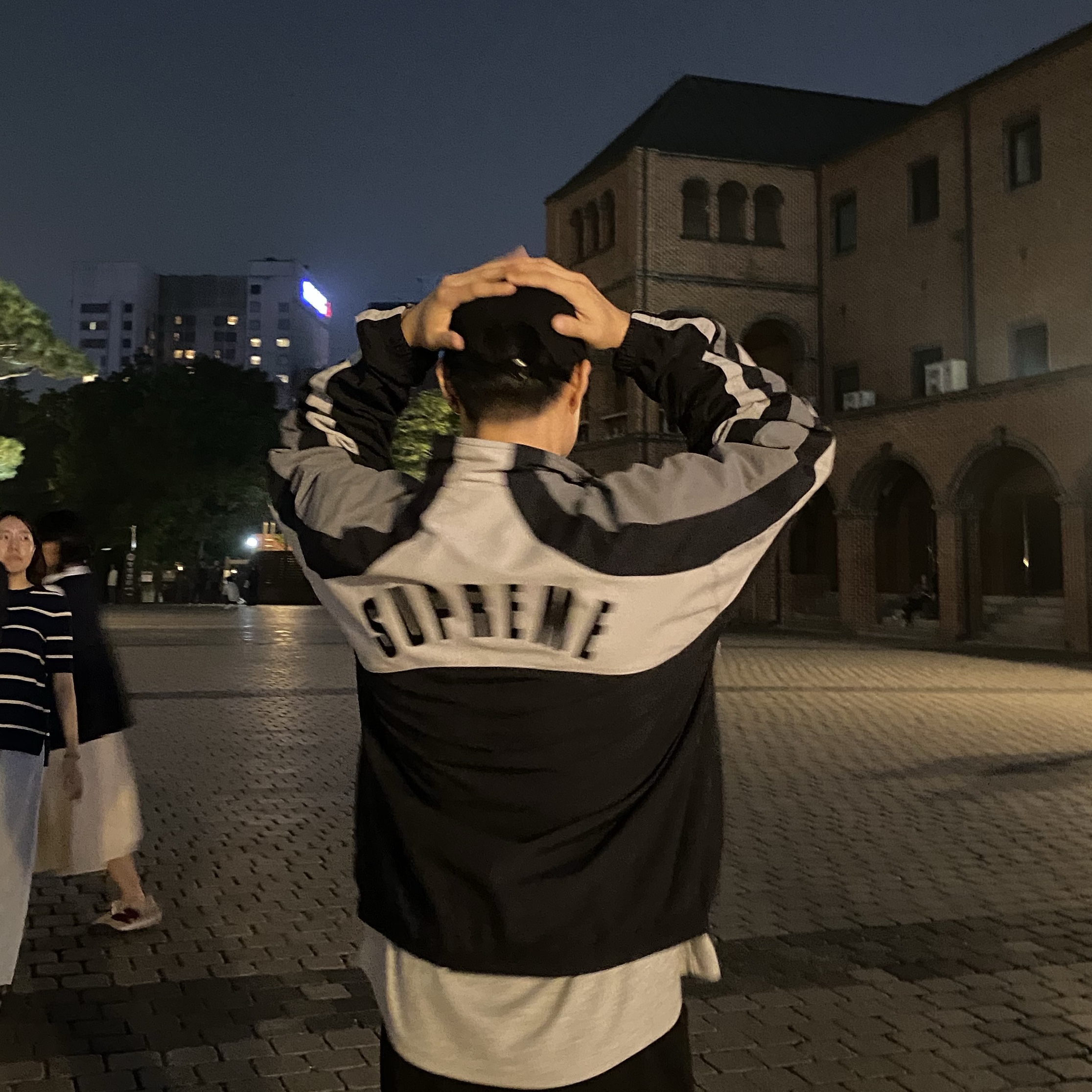 Supreme x Umbro Track Jacket Black - 23SS 착용 스타일