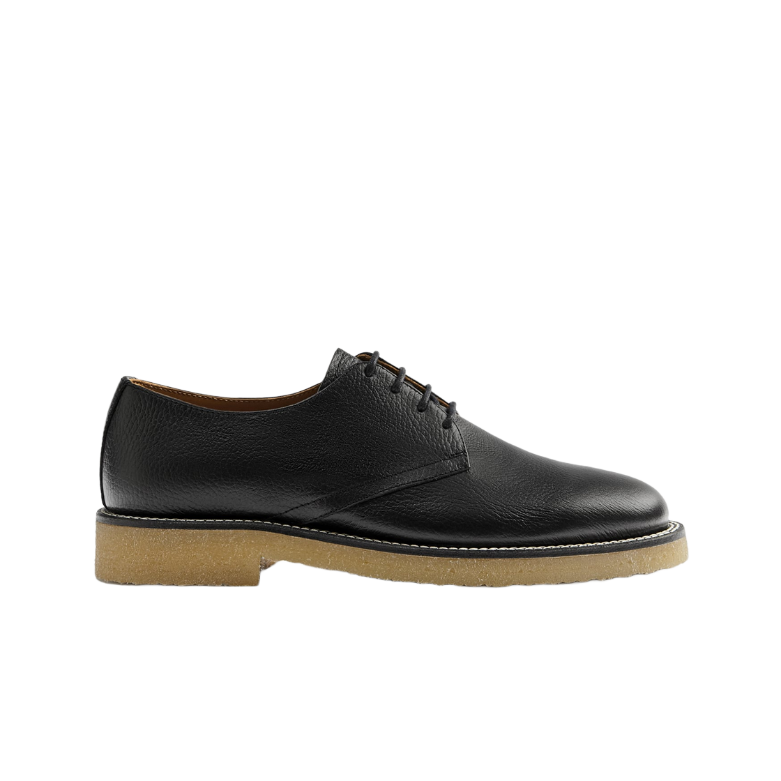 자라 크레페 솔 레더 슈즈 블랙(Zara Crepe Sole Leather Shoes Black)
