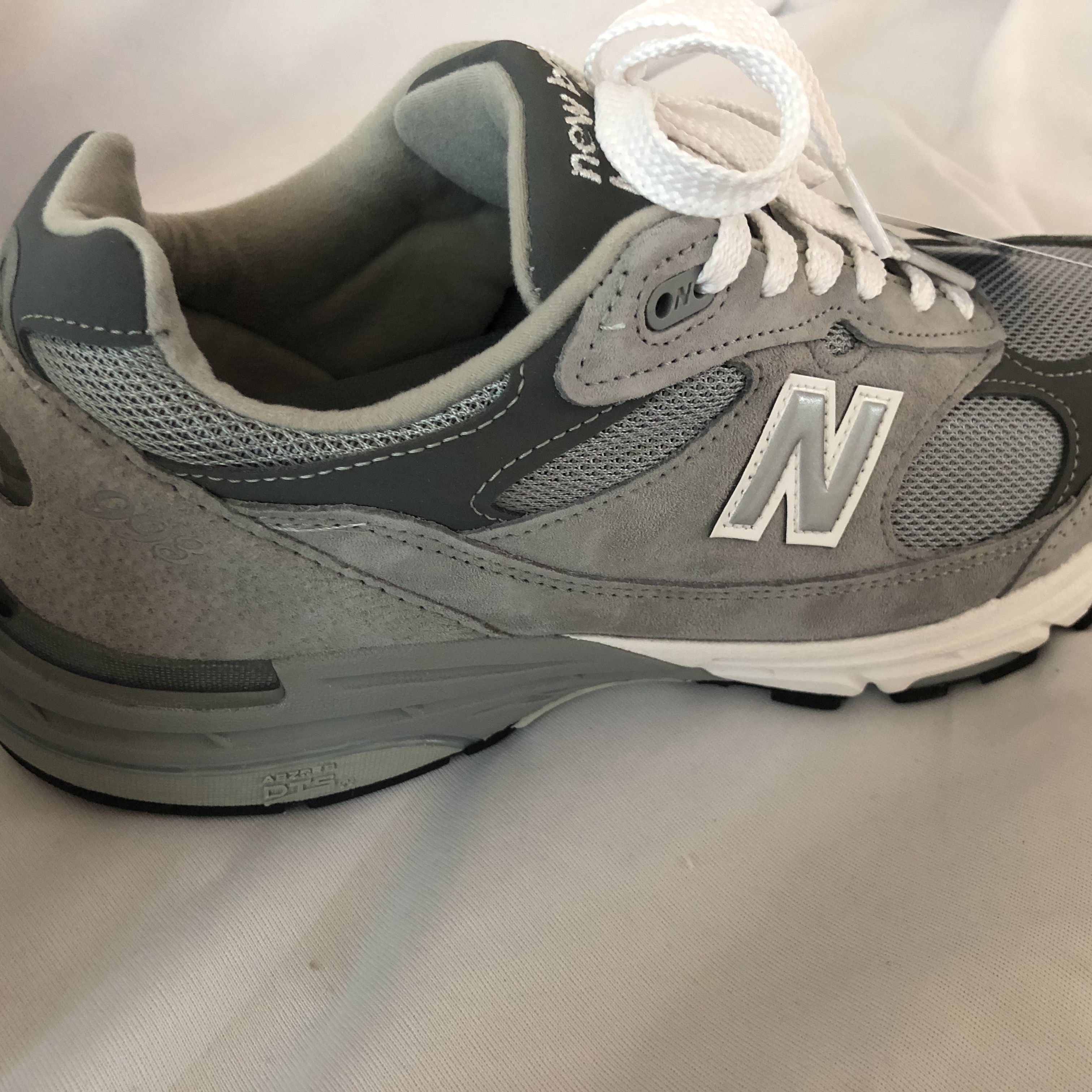 New Balance 993 Made in USA Grey - D Standard 착용 스타일 - 3