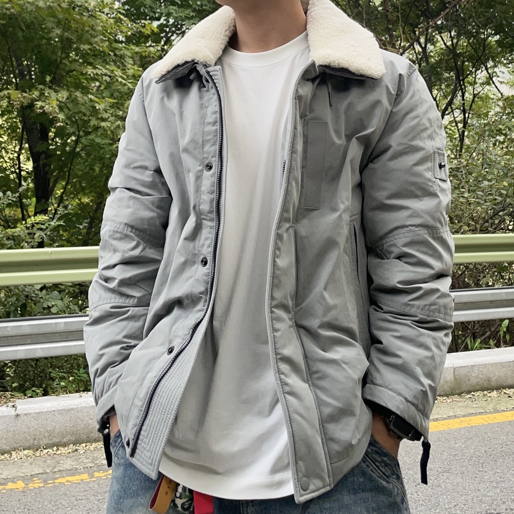 Timberland x A-Cold-Wall 6 Inch Premium Zip-Up Boot Light Beige - Wide 착용 스타일 - 2