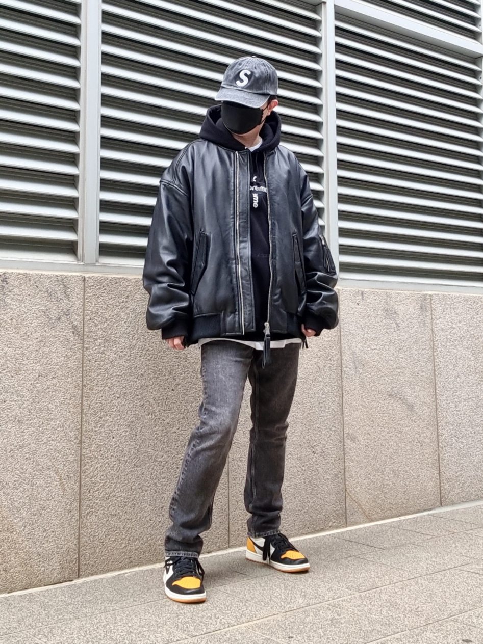 Supreme Pigment Print S Logo 6-Panel Black - 20SS, Supreme Cross Box Logo Hooded Sweatshirt Black - 20FW 착용 스타일 - 3