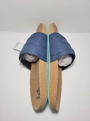 Adidas Adilette Premium Slide Night Indigo 착용 스타일