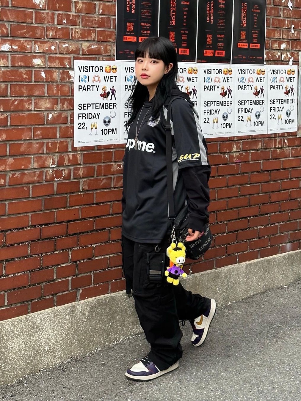 Supreme x The North Face Cargo Jacket Multi-Color - 20SS, Supreme Backpack Blue - 23FW 착용 스타일 - 5