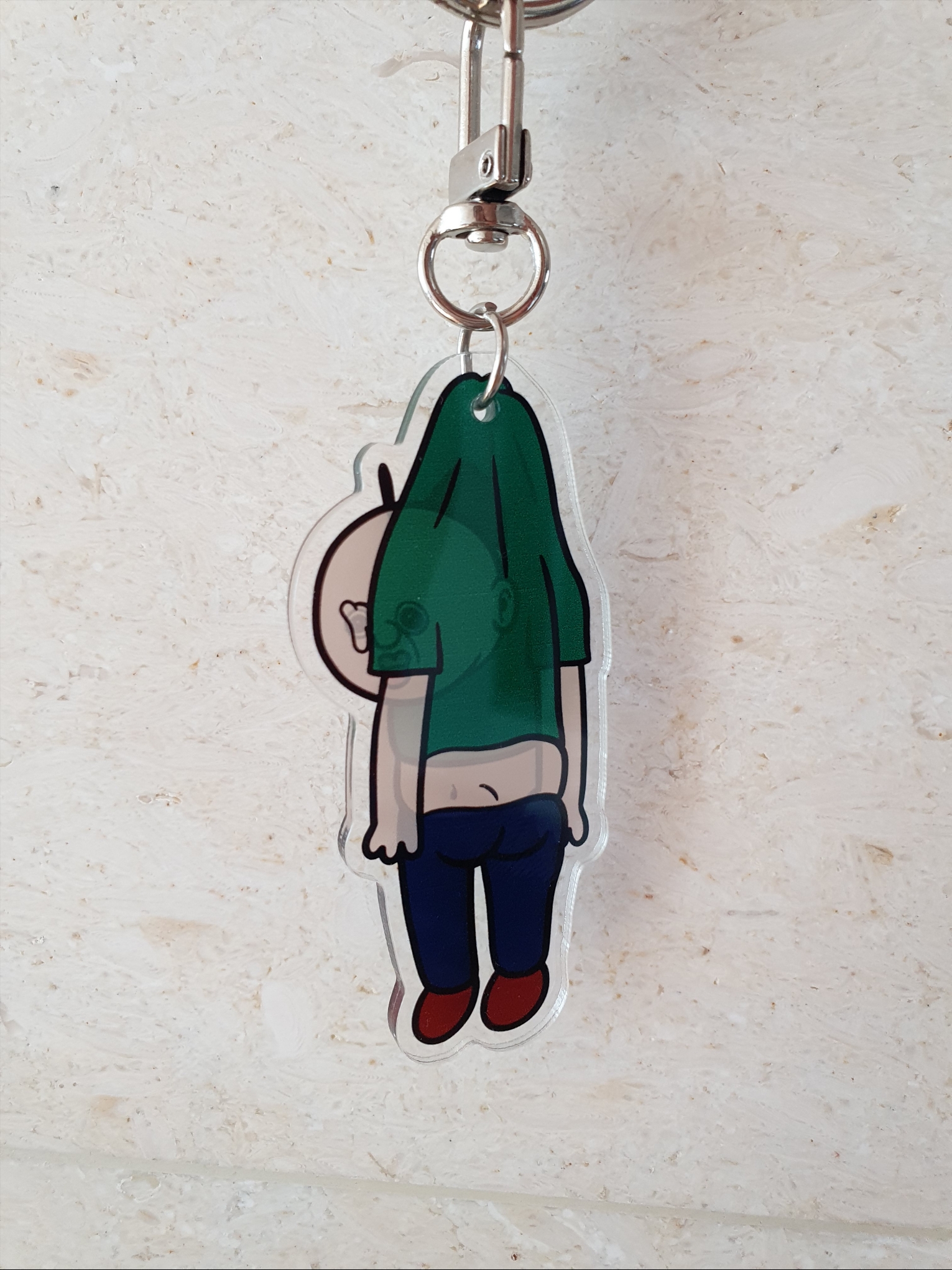 Bbangbbang Hanging Acrylic Keyring 착용 스타일 - 2