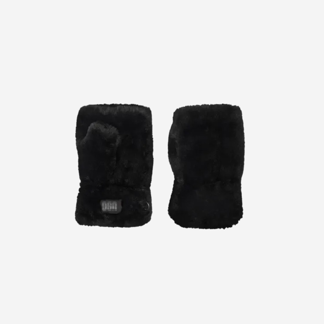 (W) UGG Faux Fur Fingerless Glove Black 상세 이미지 2