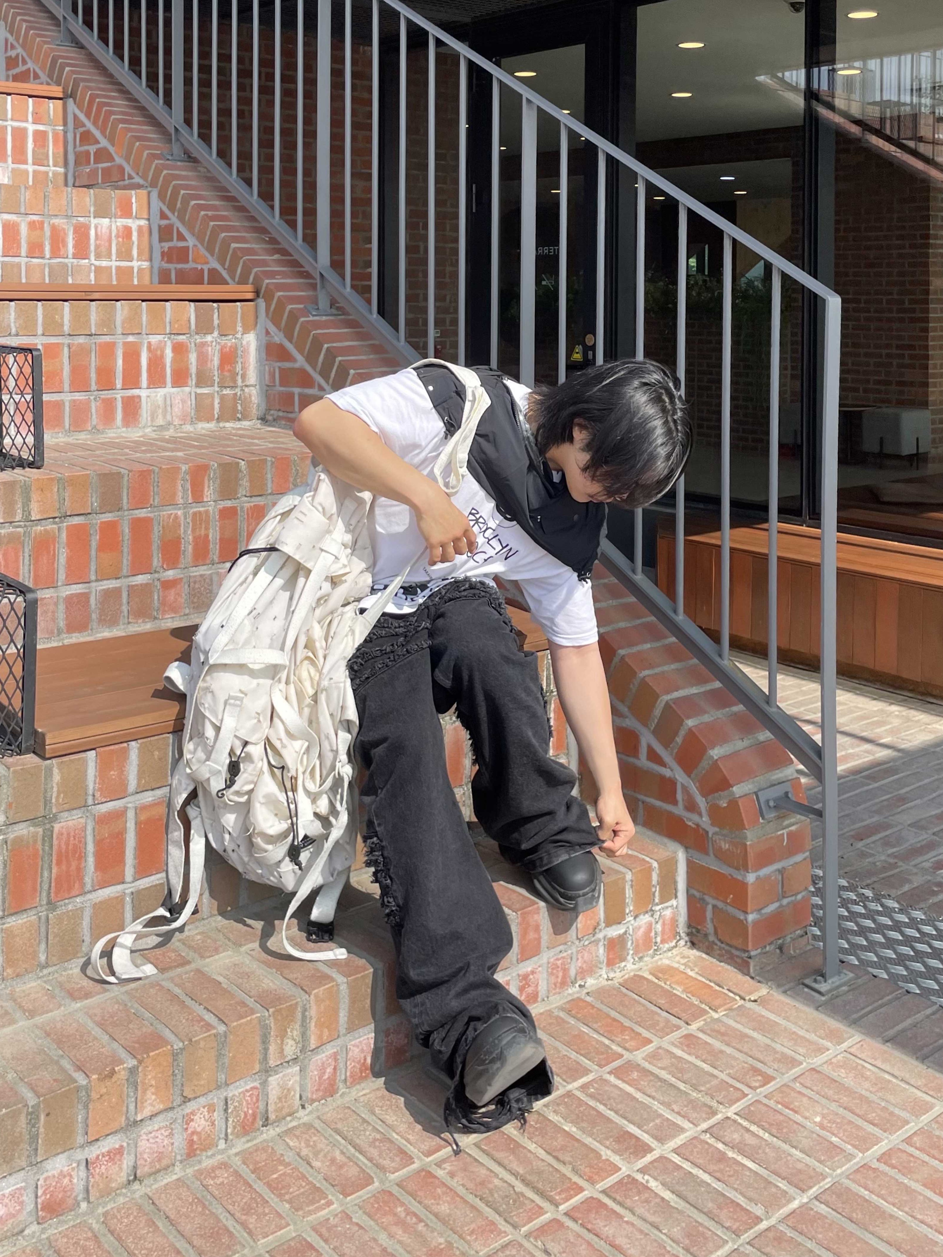 Stussy x Takahiromiyashita The Soloist 40 WT T-Shirt 착용 스타일 - 1