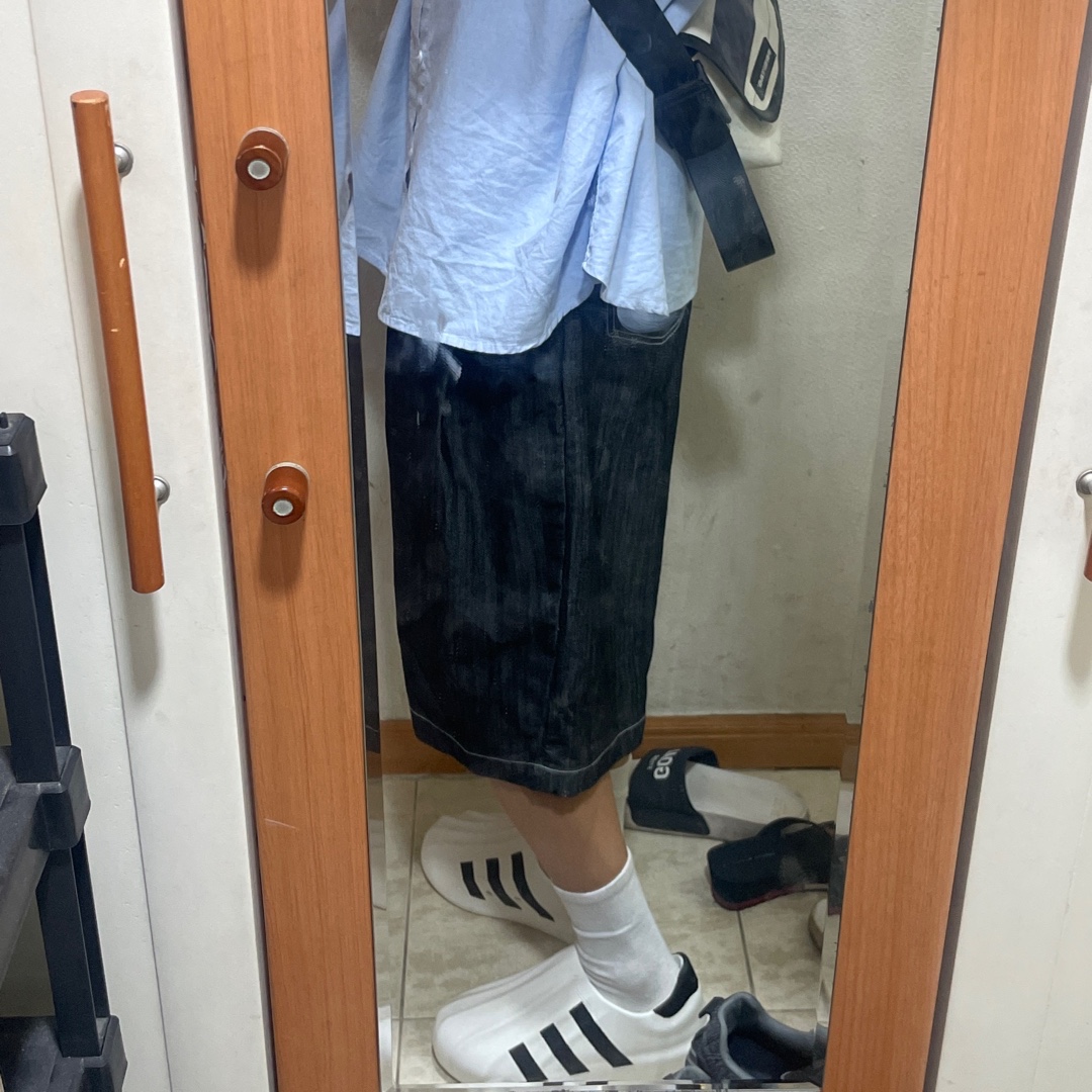 Adidas Adifom Superstar Core White 착용 스타일