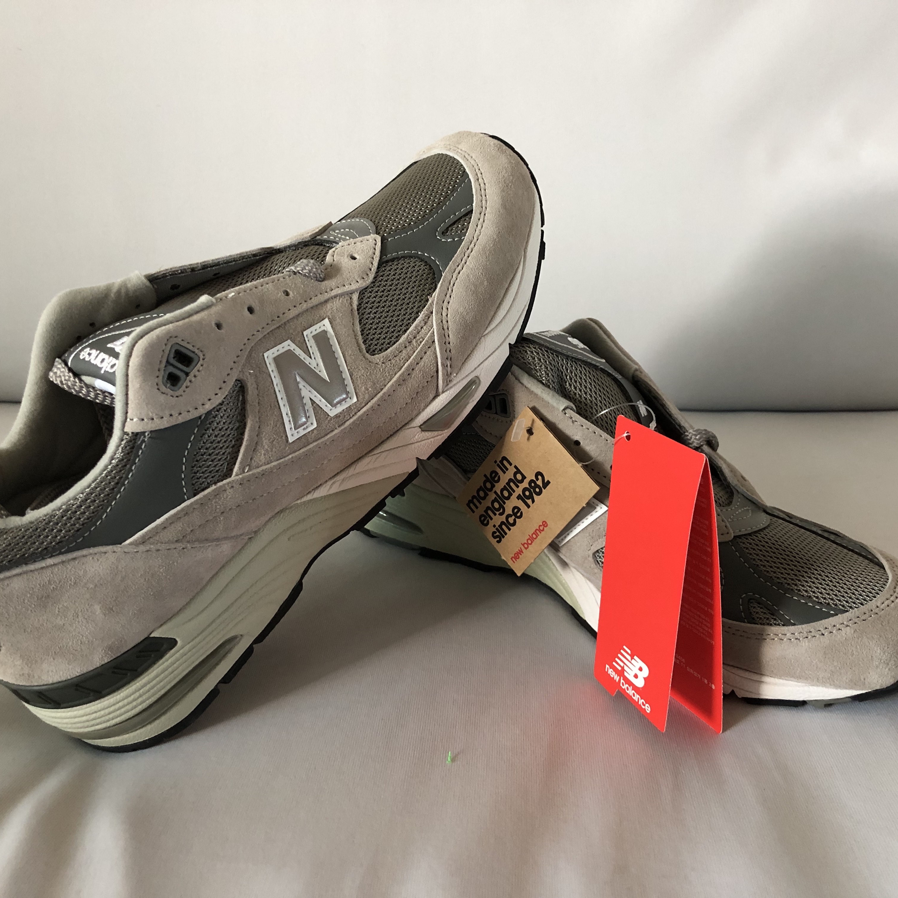 New Balance 991 Made in UK Grey 착용 스타일 - 2