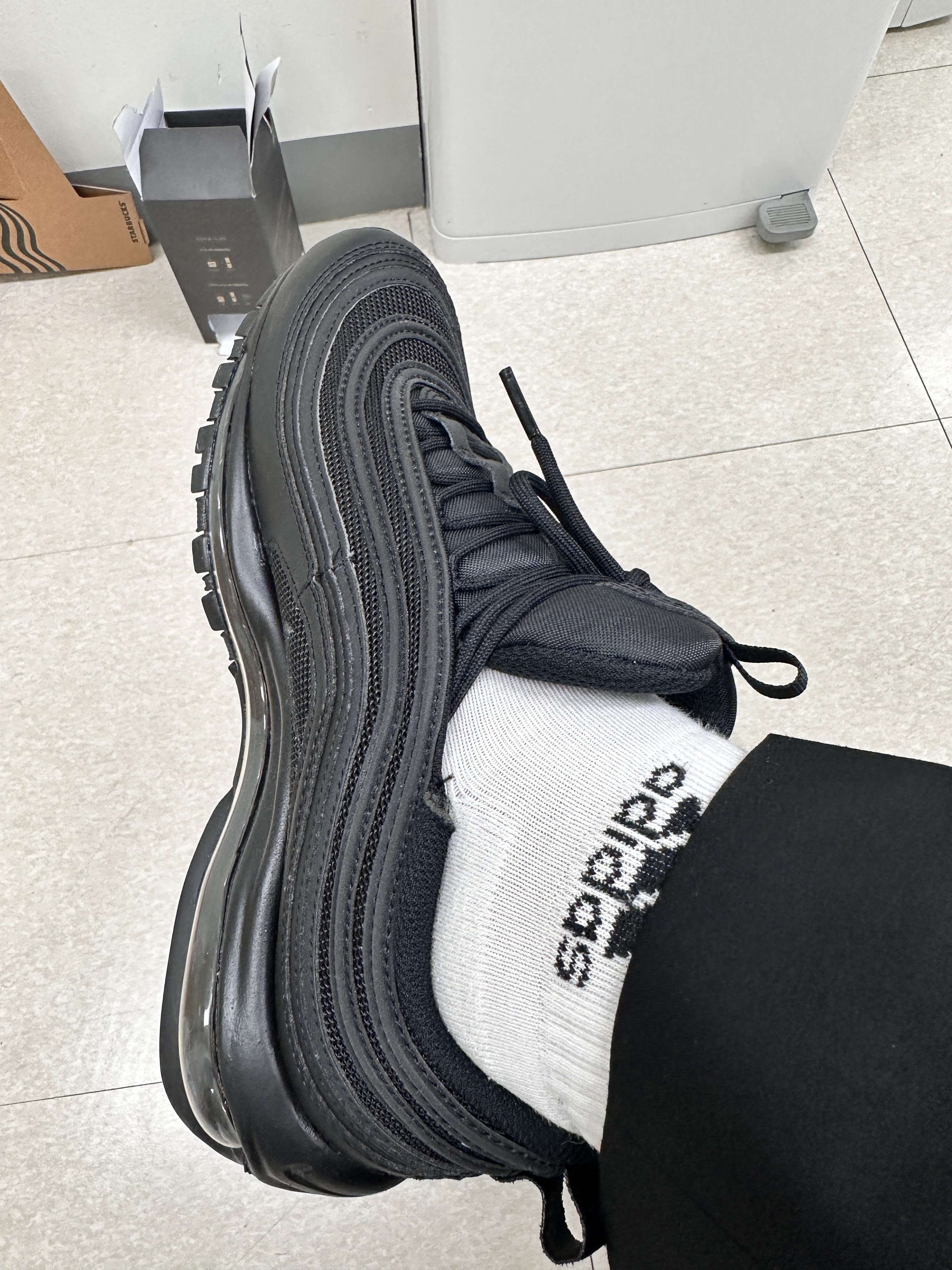 (W) Nike Air Max 97 Next Nature Black 착용 스타일