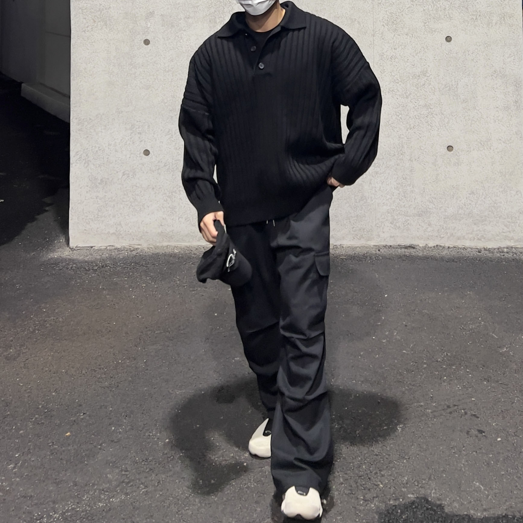 Oakley Factory Team x Brain Dead Flesh Milk Black 착용 스타일 - 2