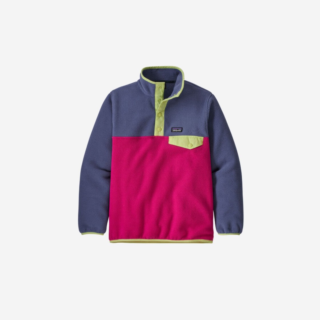 (Kids) Patagonia Lightweight Synchilla Snap-T Fleece Pullover Mythic Pink 상세 이미지 1