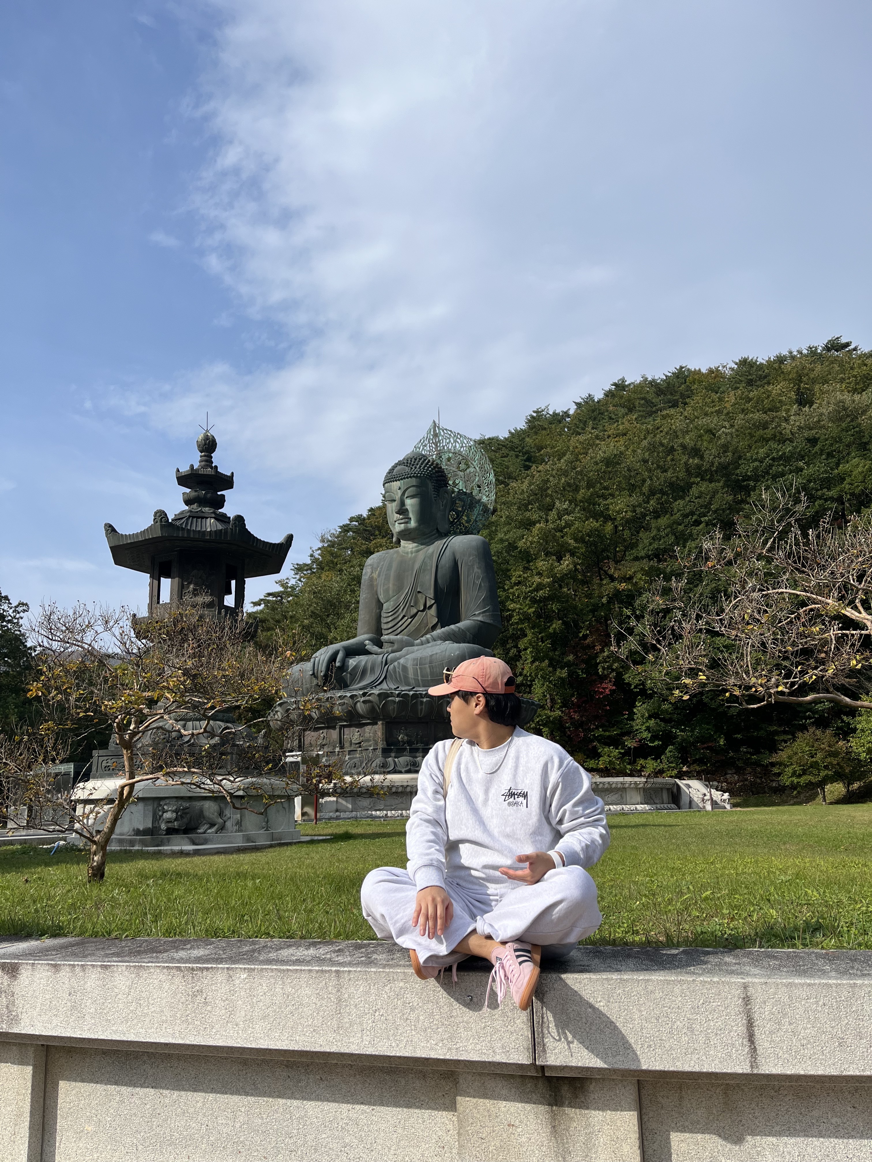 Double RL Garment Dyeing Twill Ball Cap Red, Stussy Basic Stussy Crew Ash Heather 2023 착용 스타일 - 7