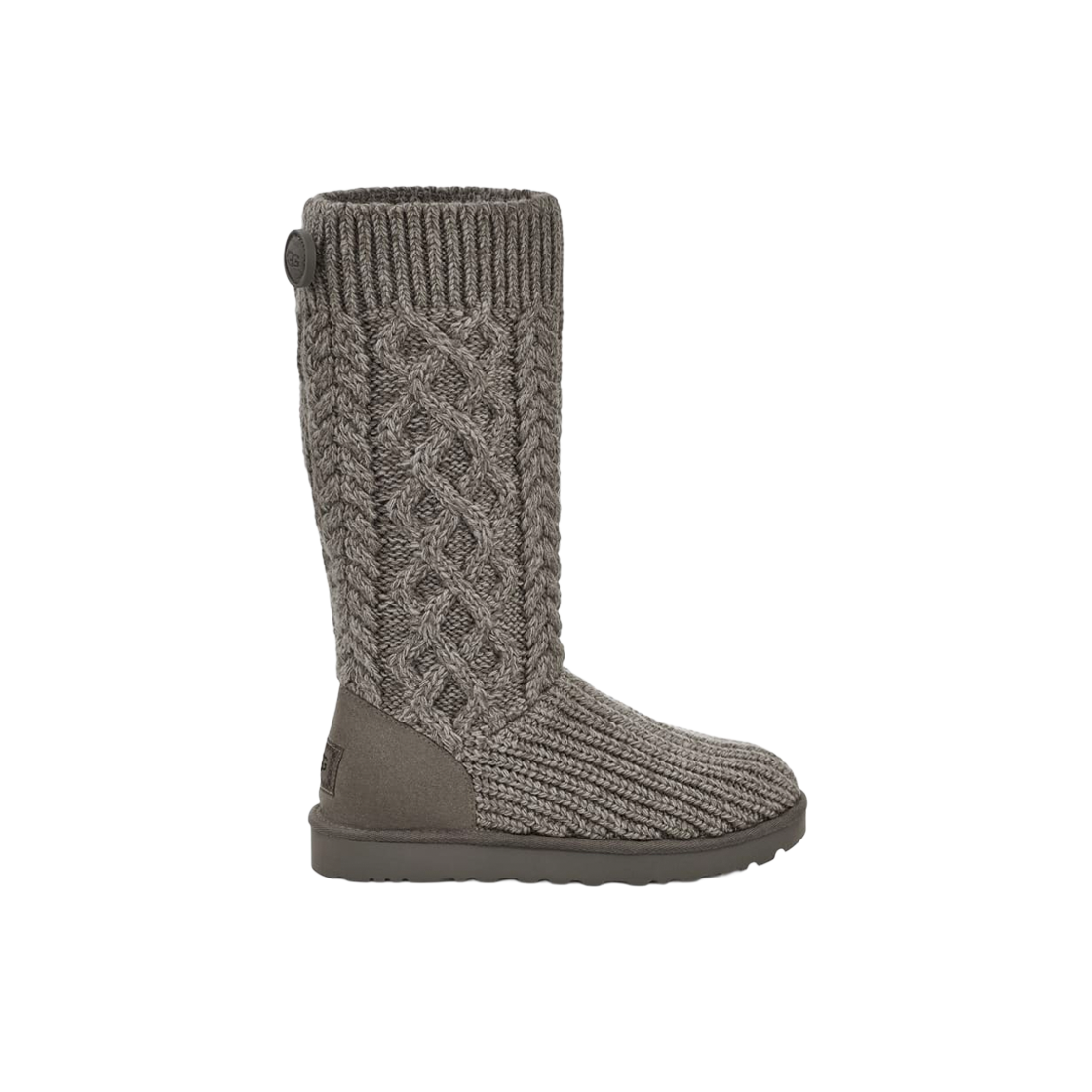 (W) 어그 클래식 카디 케이블 니트 부츠 그레이((W) UGG Classic Cardi Cabled Knit Boots Grey) - 1