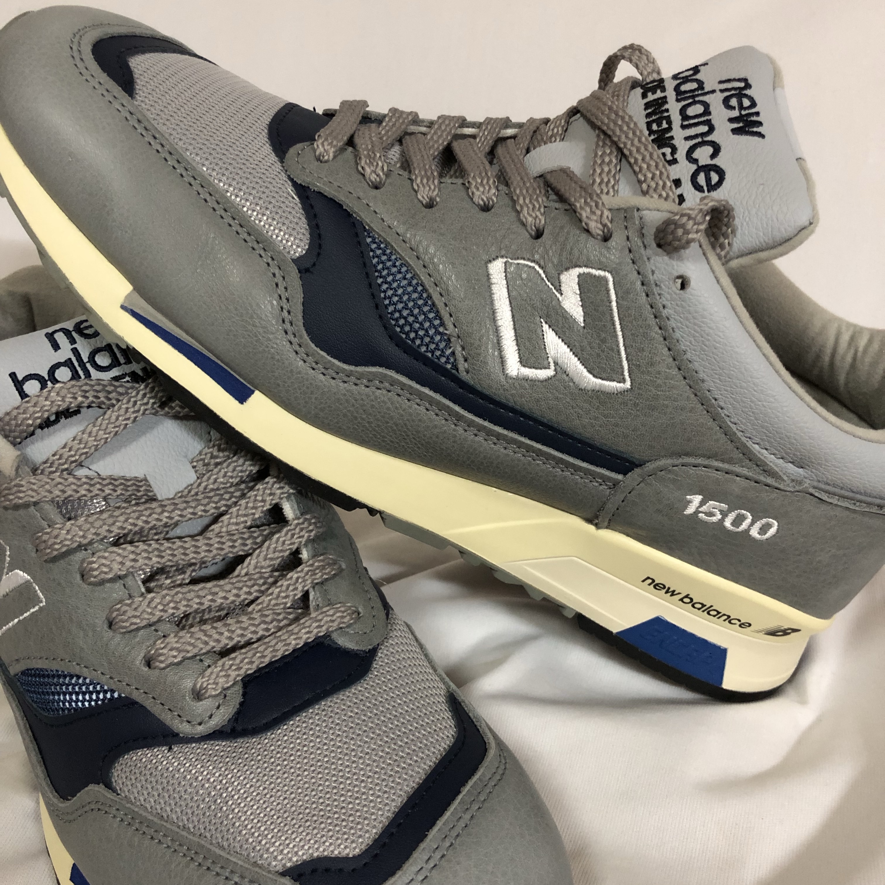 New Balance 1500 Made in UK 40th Anniversary Grey Blue 착용 스타일 - 1