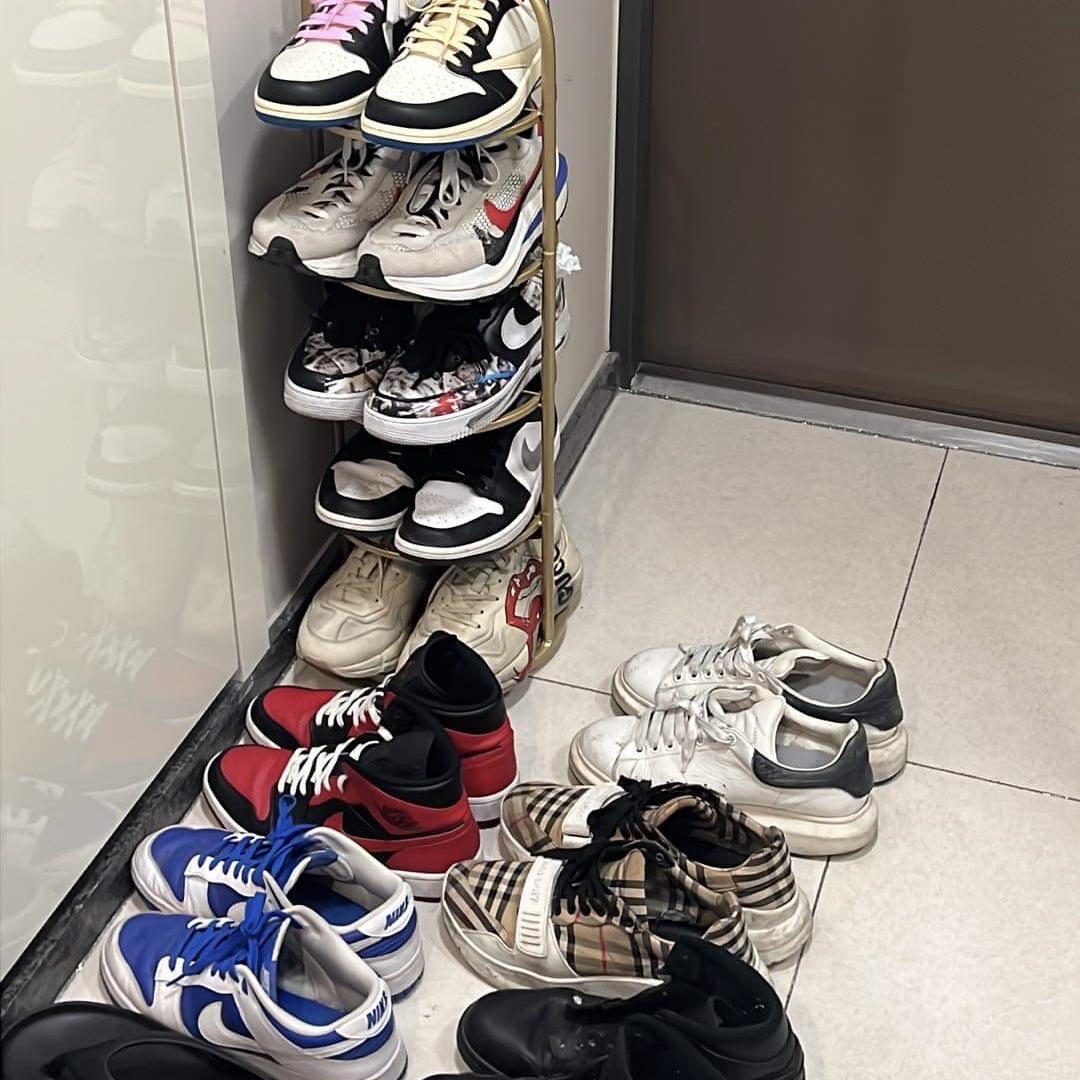 Nike x Peaceminusone Air Force 1 Low Para-Noise, Nike x Sacai VaporWaffle Royal Fuchsia 착용 스타일