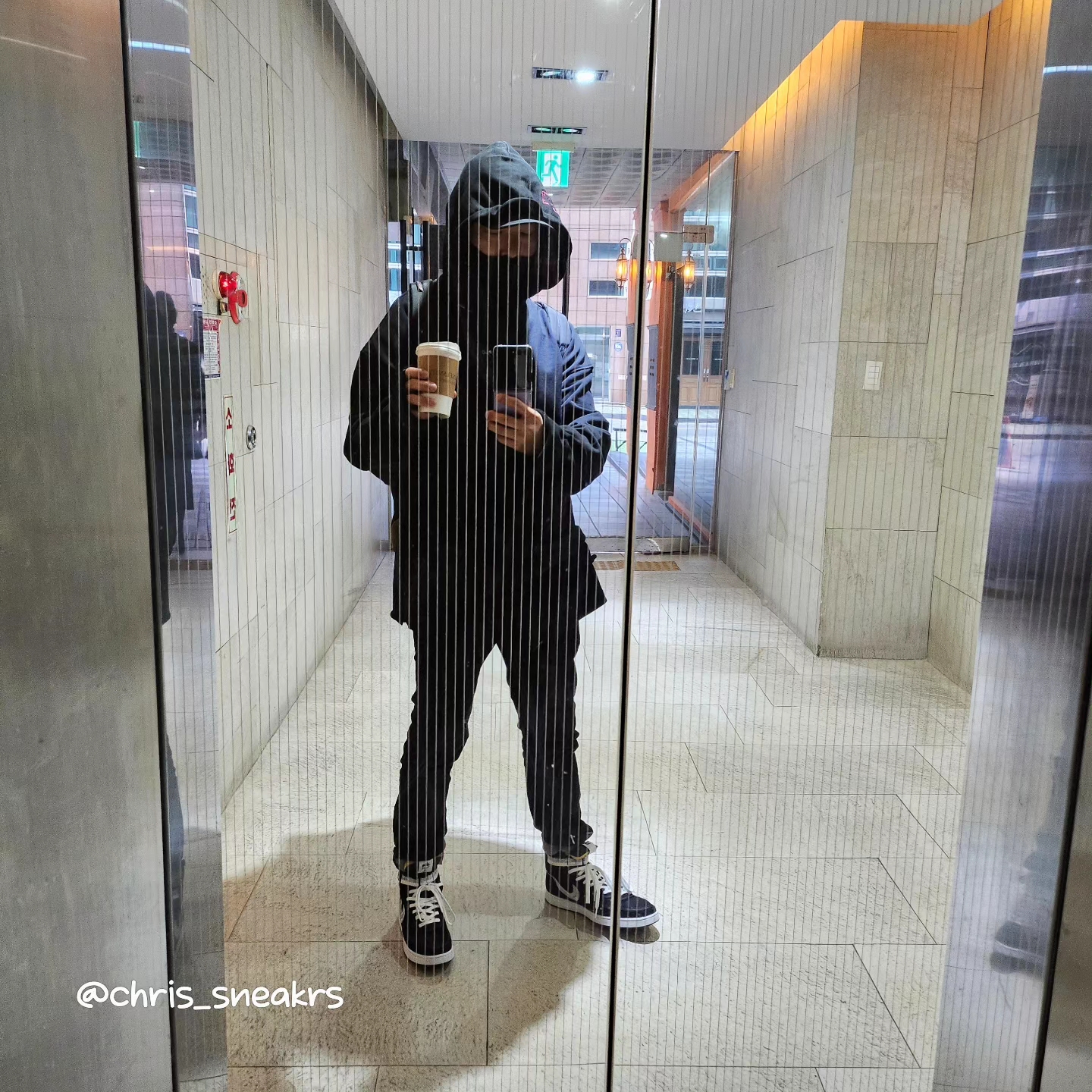 Supreme Washed Chino Twill Camp Cap Black, Nike x Stussy Vandal High Black 착용 스타일 - 6