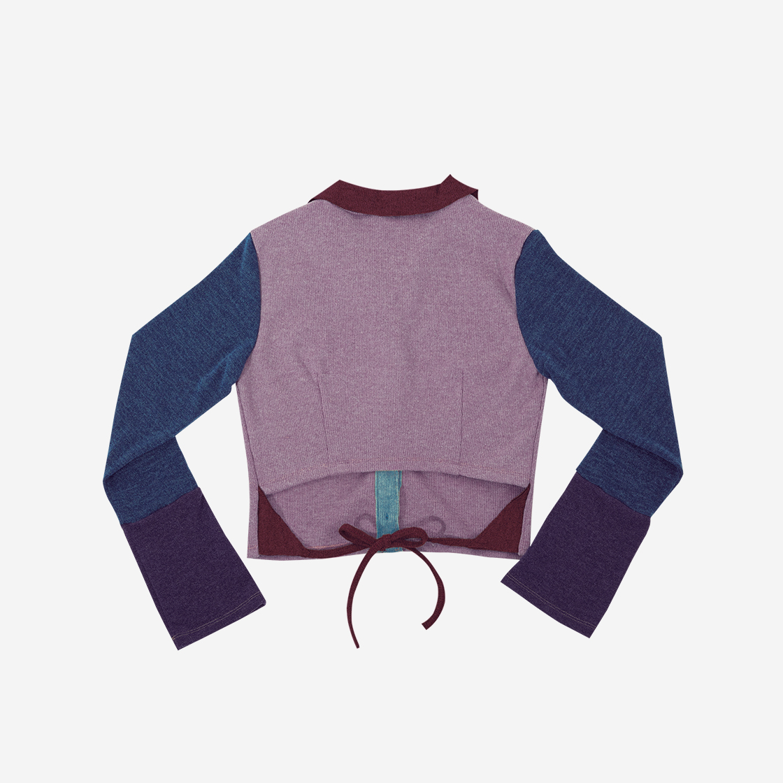 달링유어배드 우먼 멀티컬러 니트 셔츠 핑크(Darling You're Bad Women Multicolor Knit Shirt Vintage Pink) - 2