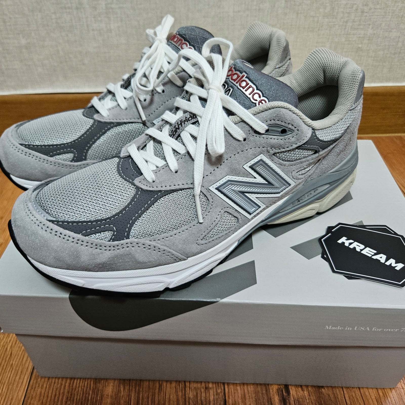 New Balance 990v3 Made in USA Grey - D Standard 착용 스타일 - 1